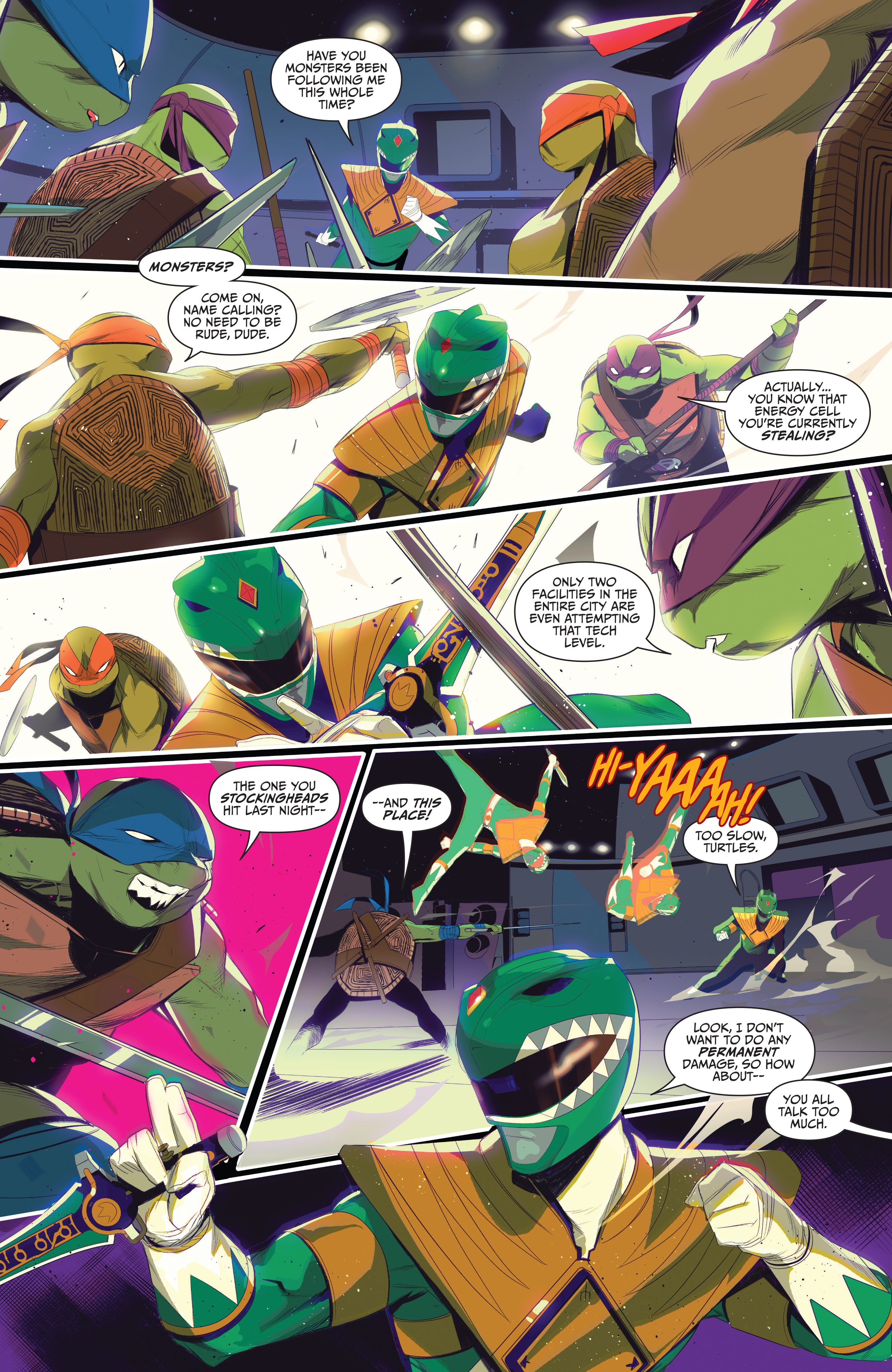 Read online Mighty Morphin Power Rangers: Teenage Mutant Ninja Turtles comic -  Issue # _TPB - 23