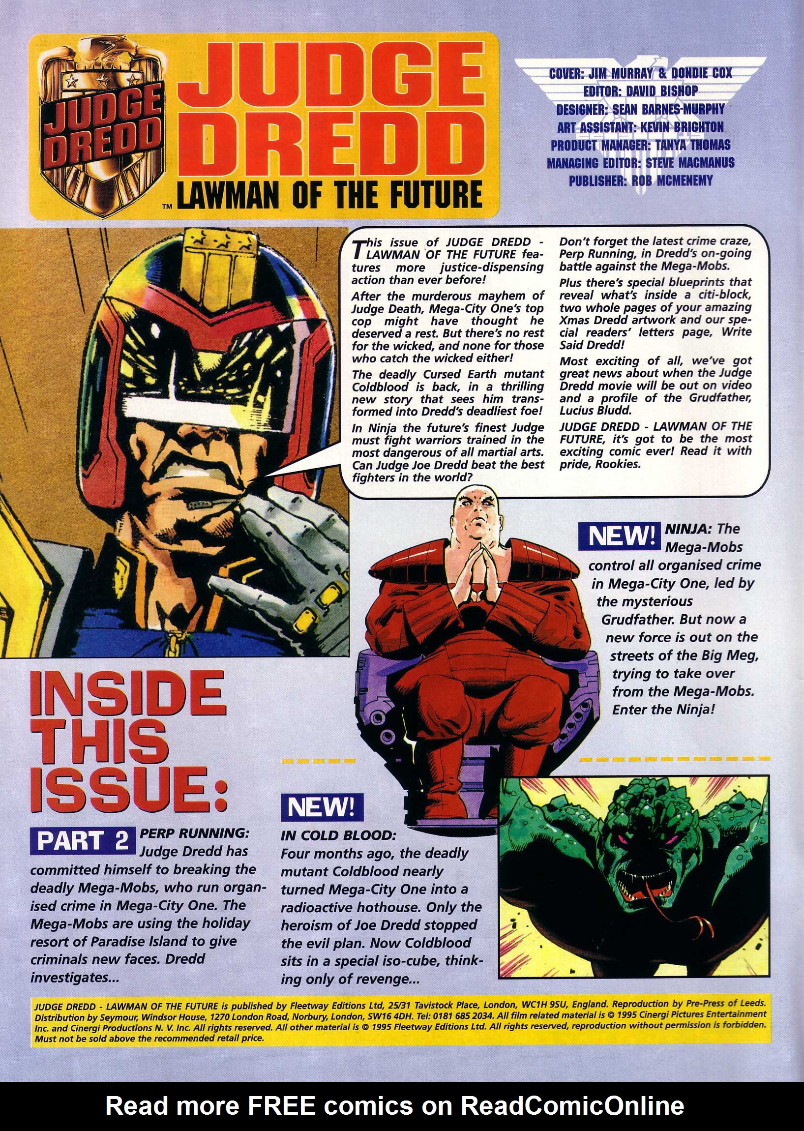 Read online Judge Dredd Lawman of the Future comic -  Issue #11 - 2