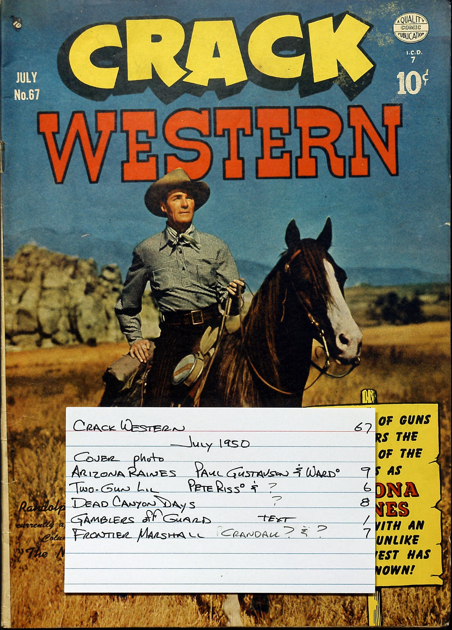 Read online Crack Western comic -  Issue #67 - 37