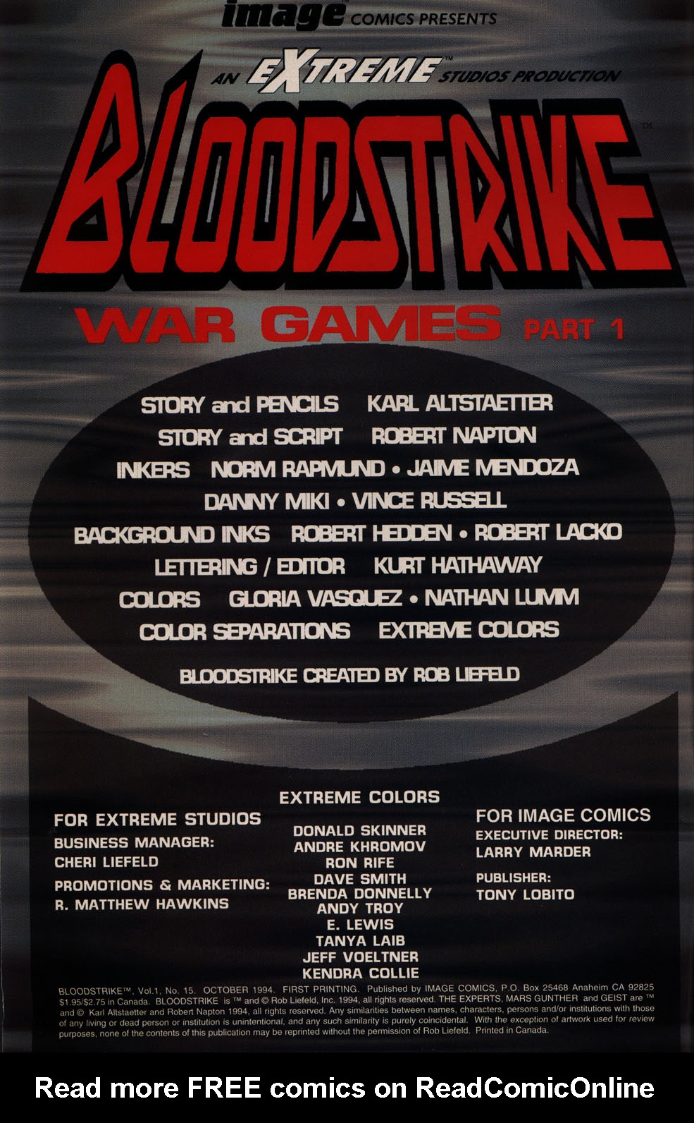 Read online Bloodstrike (1993) comic -  Issue #15 - 2