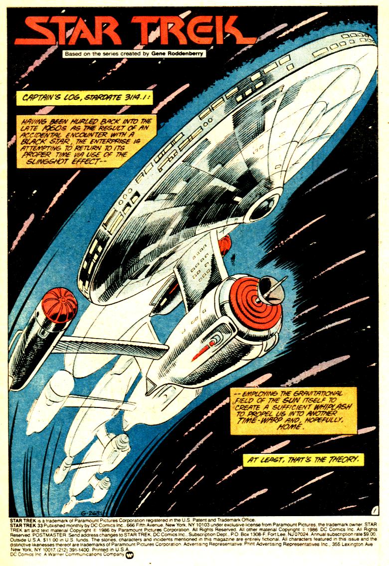 Read online Star Trek (1984) comic -  Issue #33 - 2