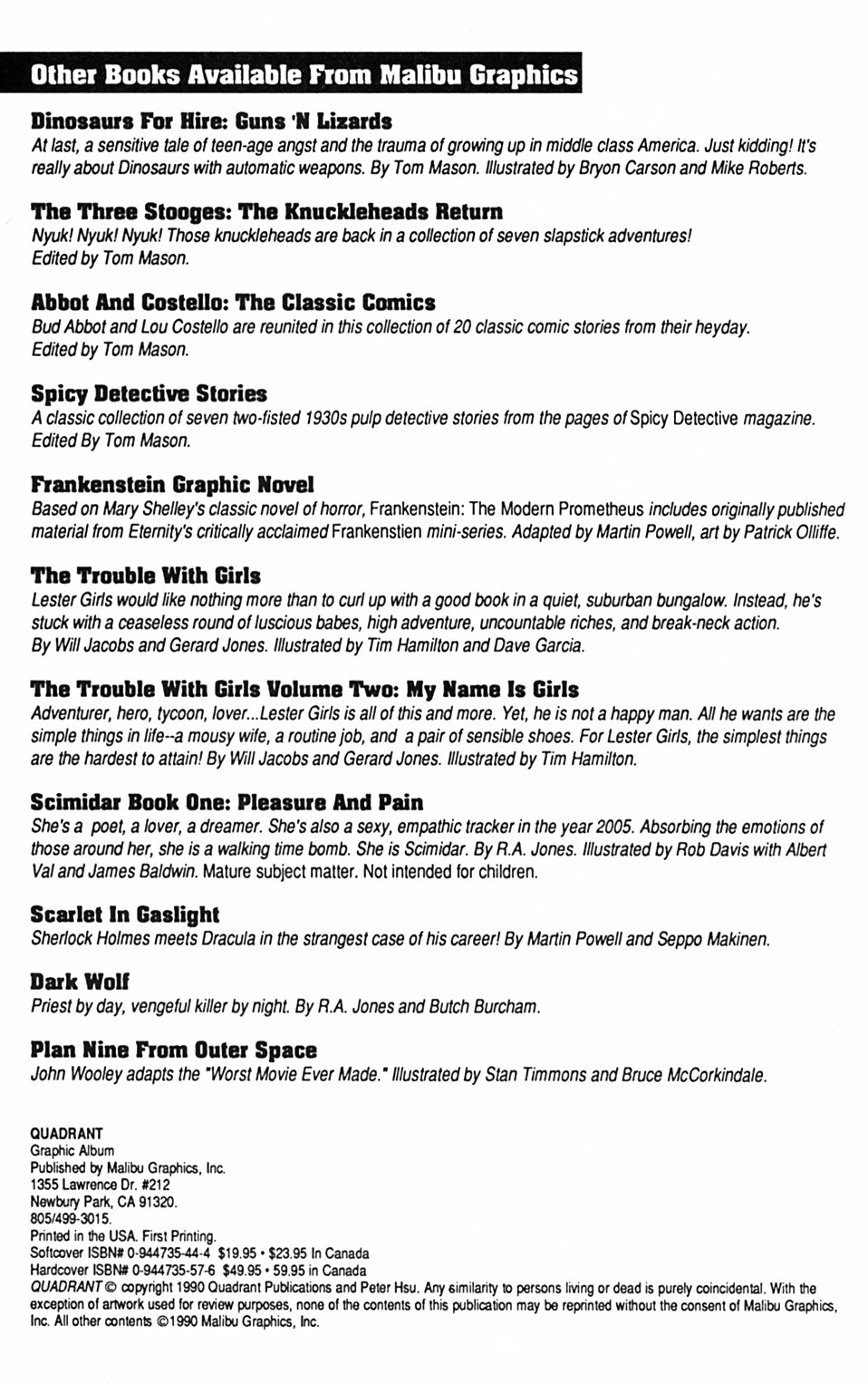 Read online Quadrant comic -  Issue # TPB (Part 1) - 3