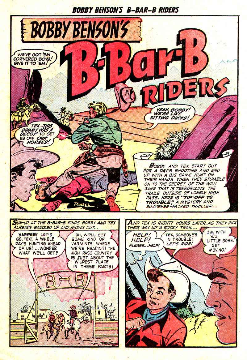 Read online Bobby Benson's B-Bar-B Riders comic -  Issue #7 - 26