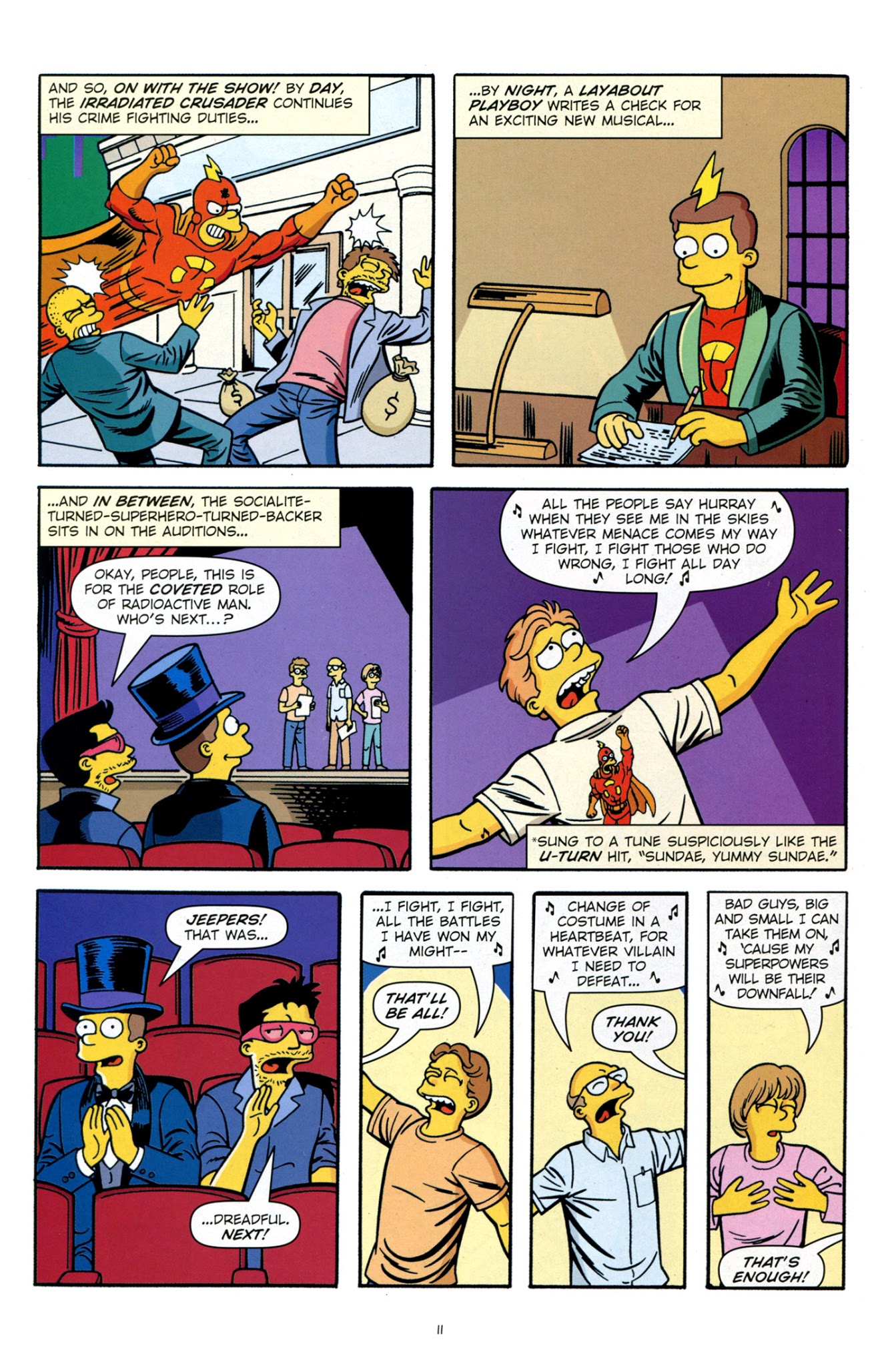 Read online Bongo Comics Presents Simpsons Super Spectacular comic -  Issue #14 - 13