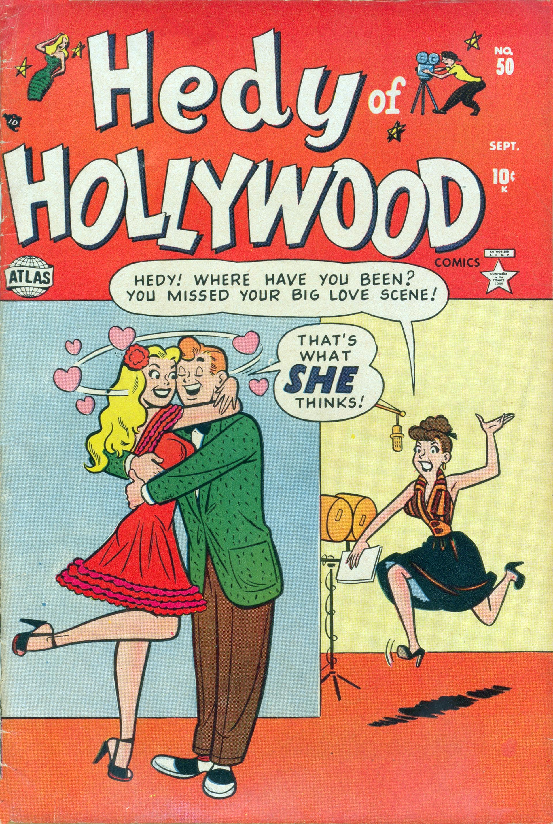 Read online Hedy Of Hollywood Comics comic -  Issue #50 - 1