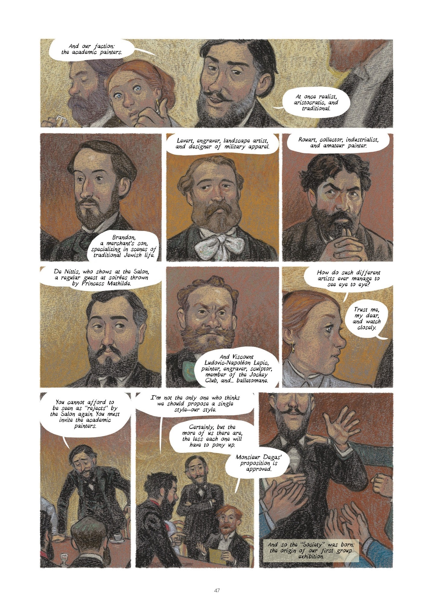 Read online Degas and Cassatt: The Dance of Solitude comic -  Issue # TPB - 46