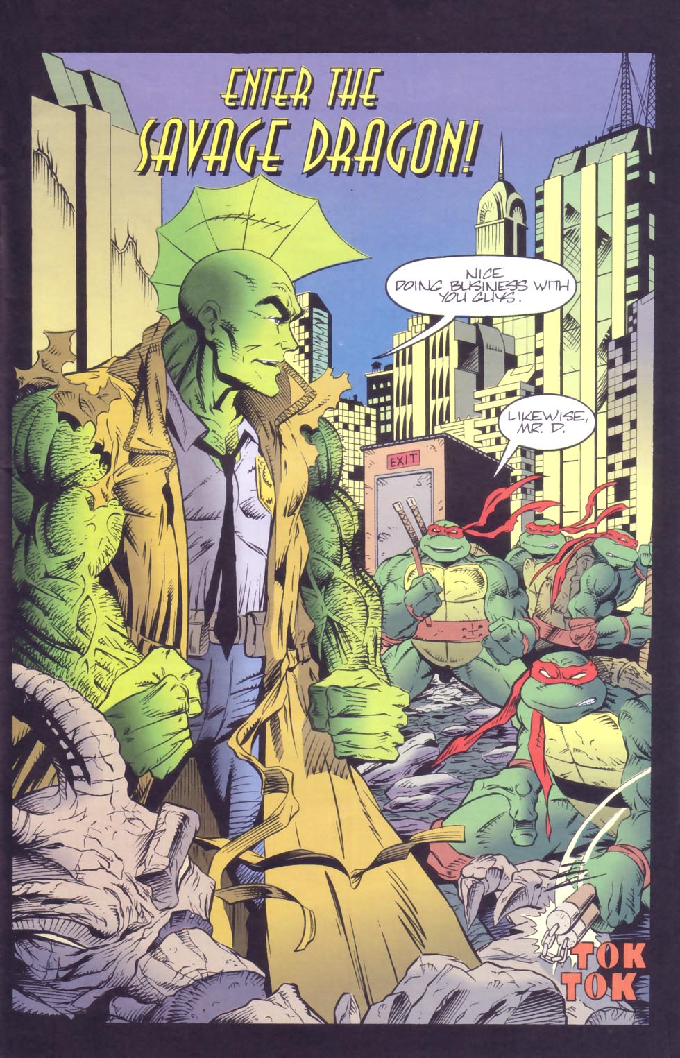 Read online Savage Dragon/Teenage Mutant Ninja Turtles Crossover comic -  Issue # Full - 3