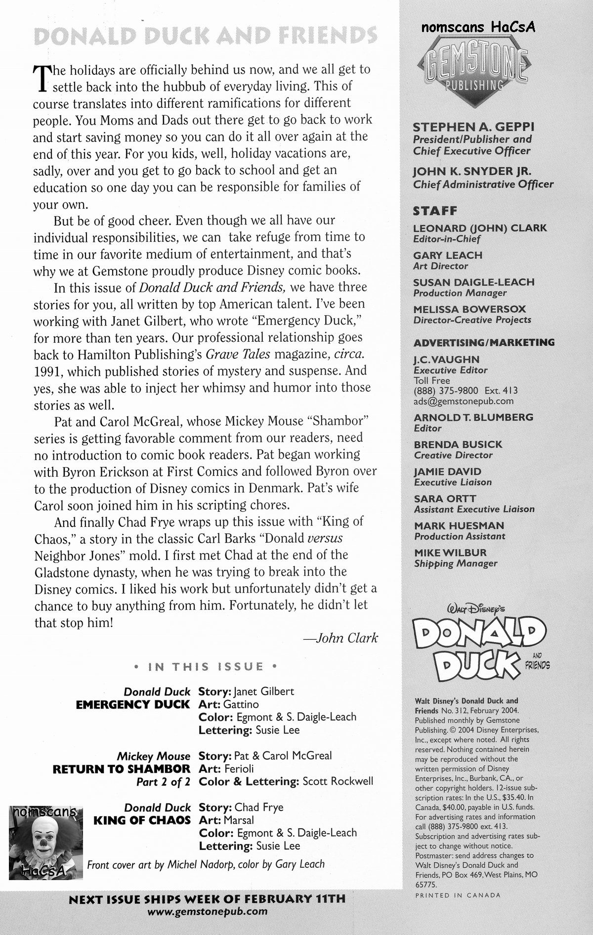 Read online Walt Disney's Donald Duck and Friends comic -  Issue #312 - 2