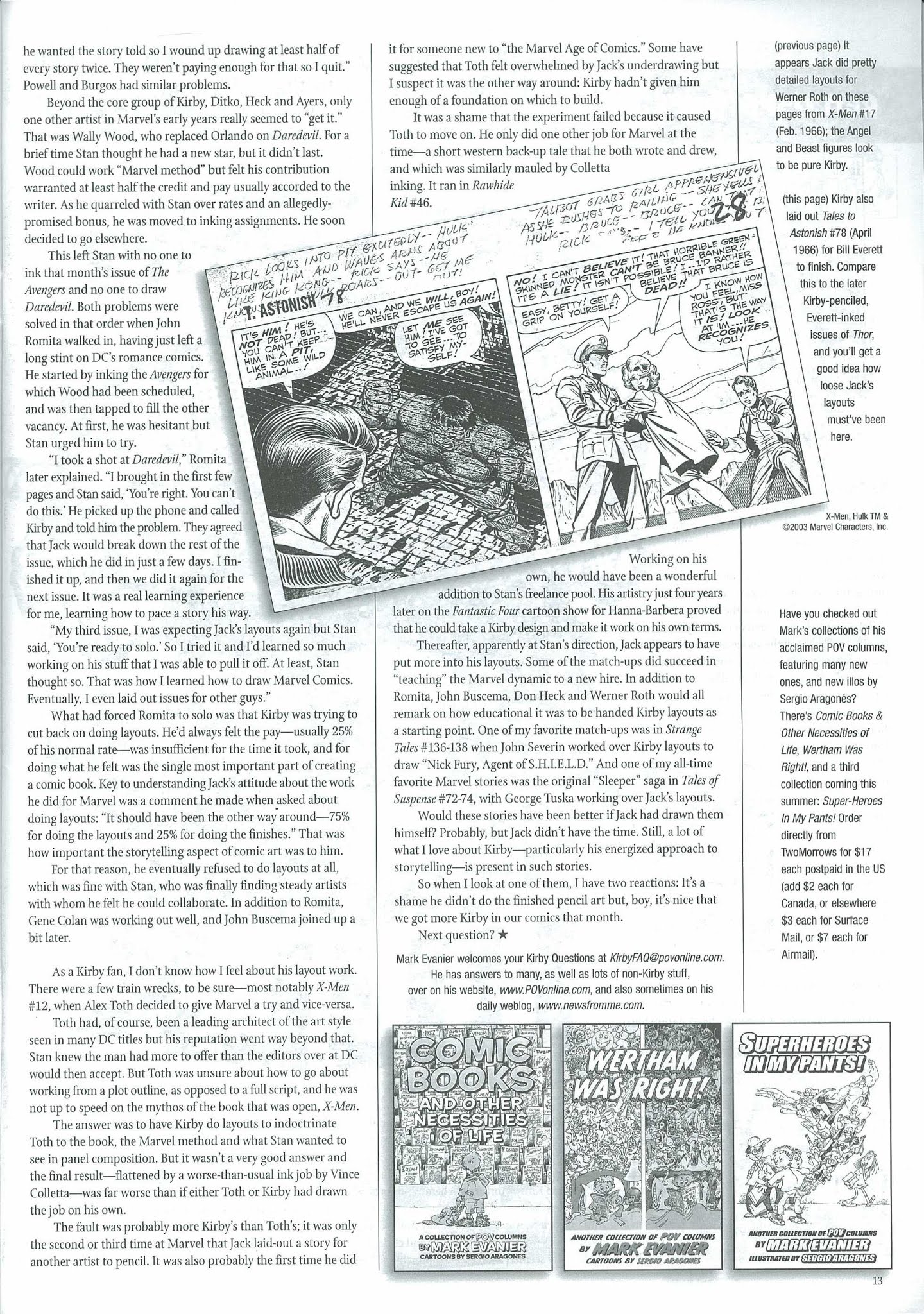 Read online The Jack Kirby Collector comic -  Issue #39 - 15