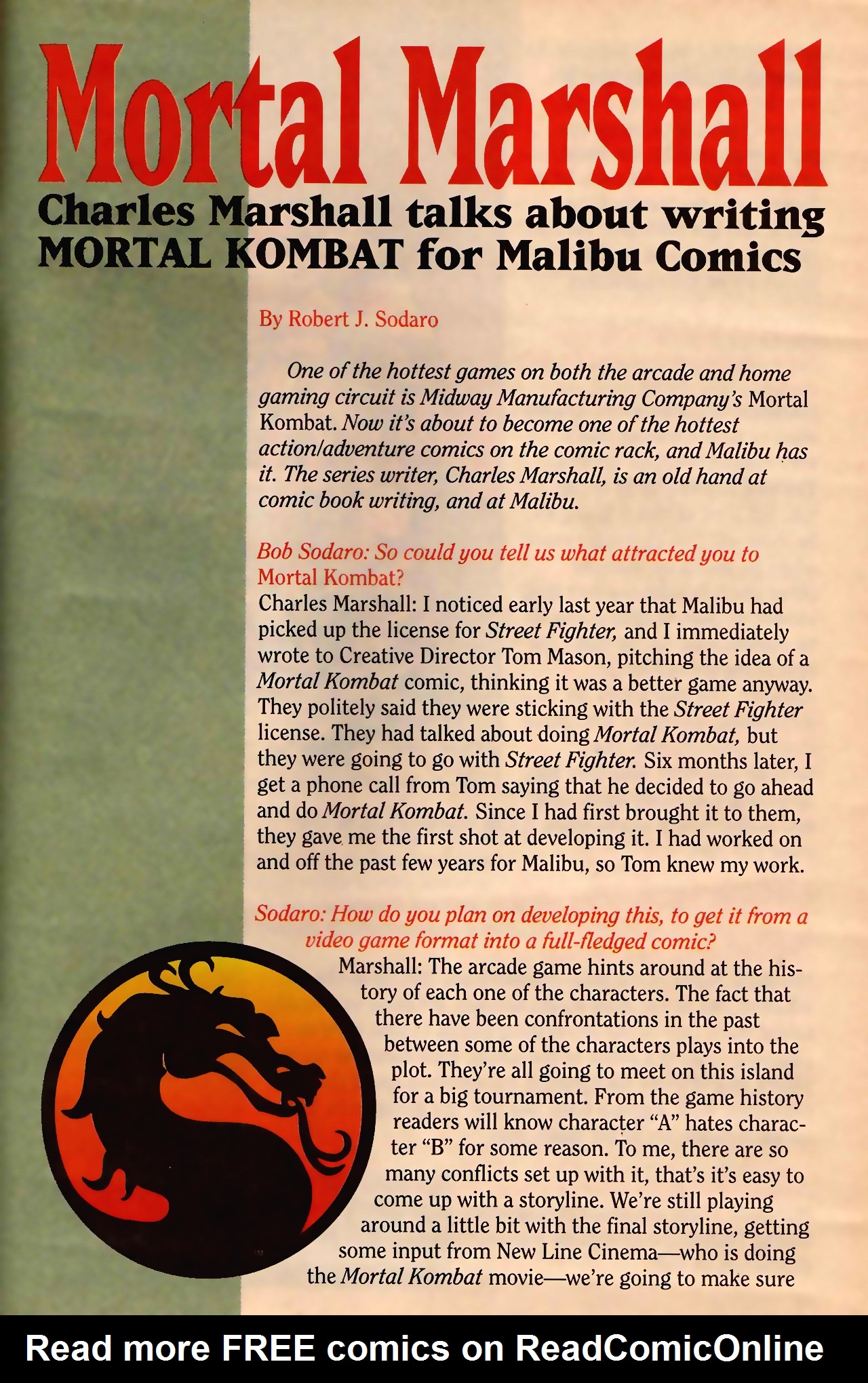 Read online Mortal Kombat (1994) comic -  Issue #1 - 32