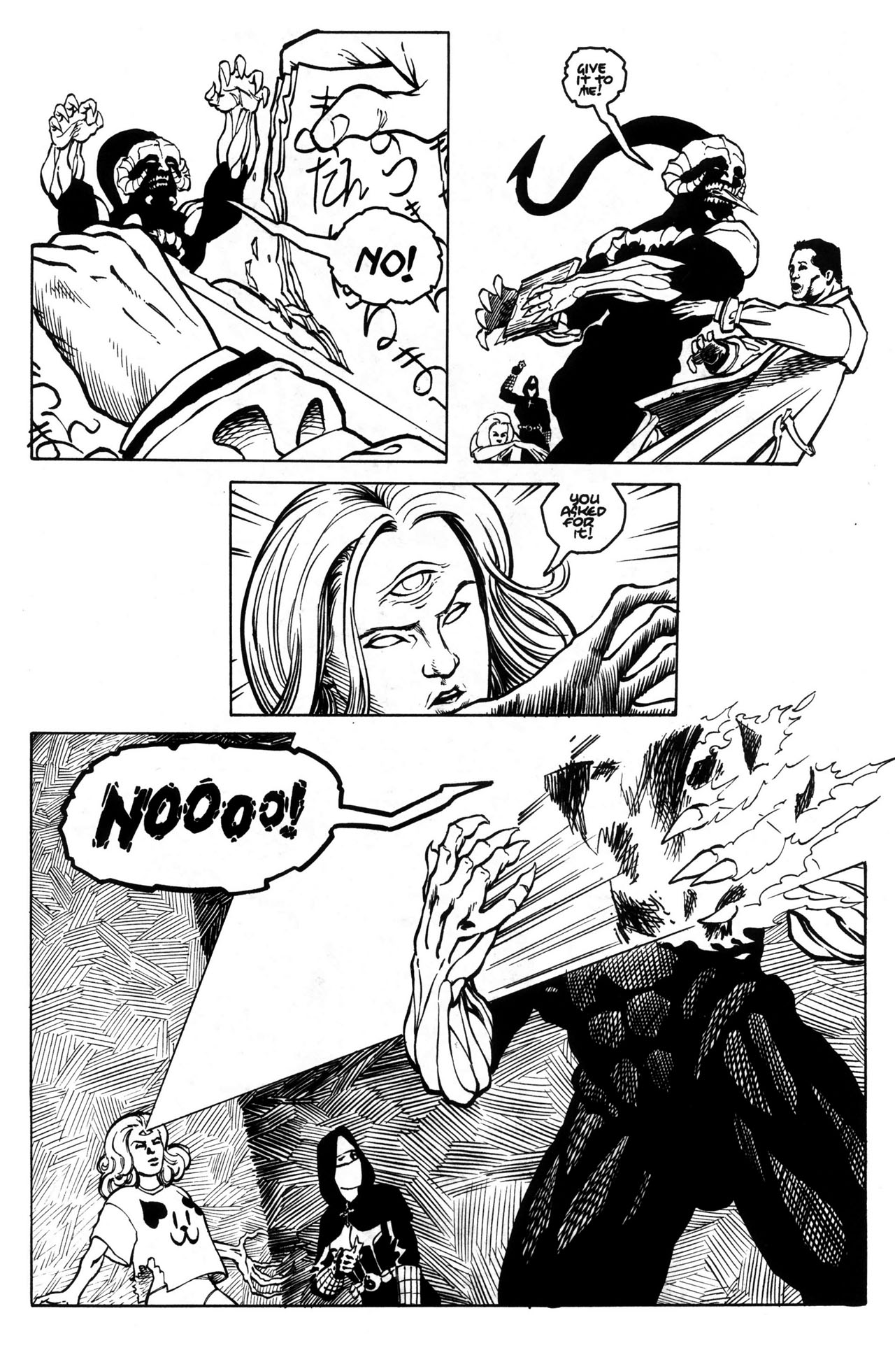 Read online Warrior Nun: Black & White comic -  Issue #6 - 17