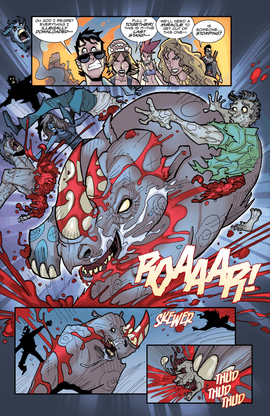 Read online Fanboys vs. Zombies comic -  Issue #6 - 17