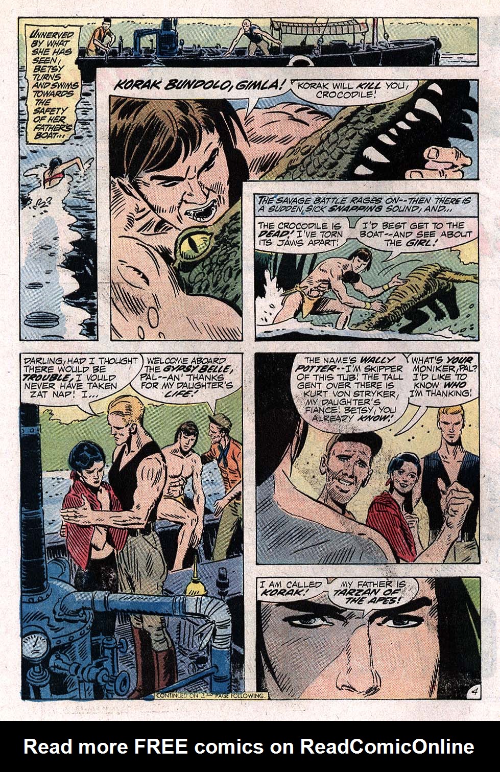 Read online Korak, Son of Tarzan (1972) comic -  Issue #47 - 4