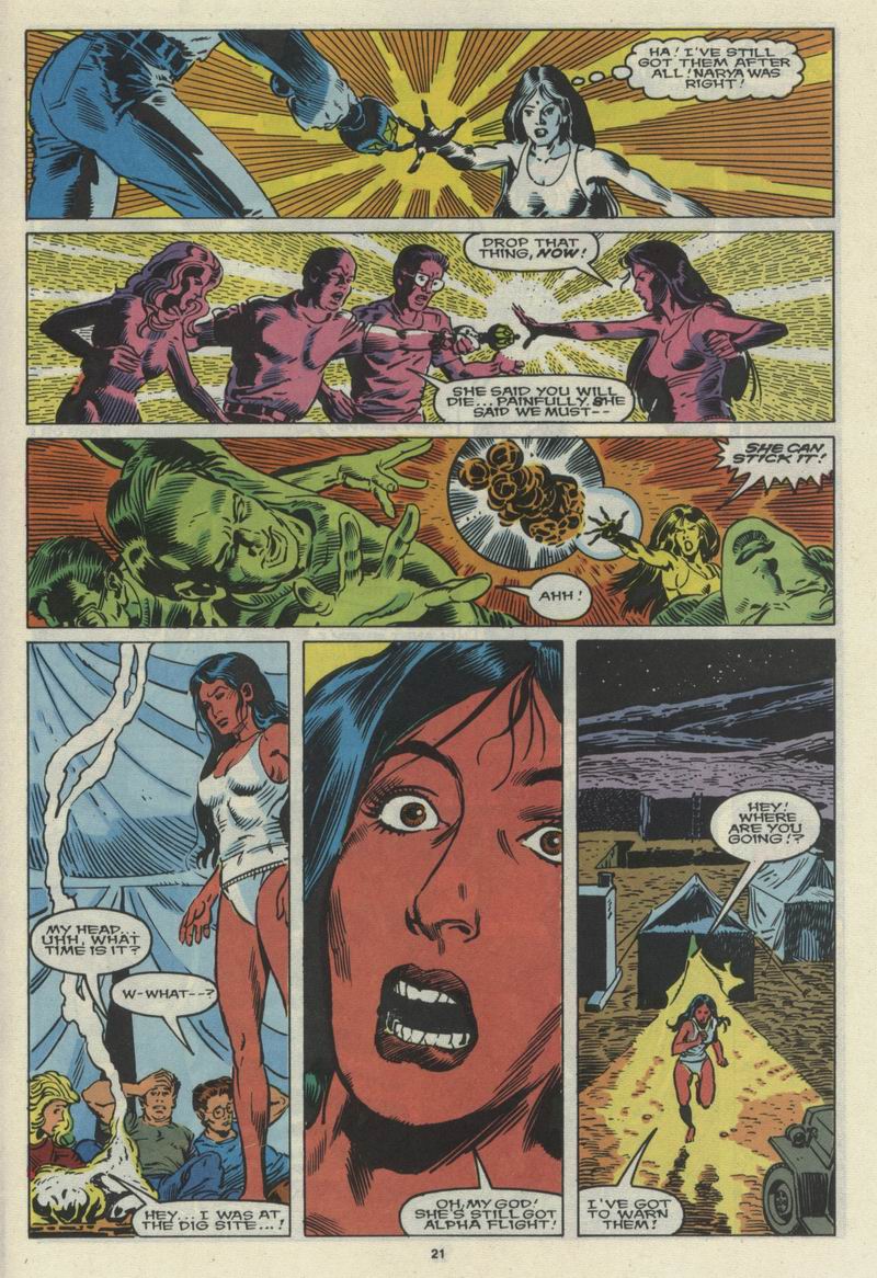 Read online Alpha Flight (1983) comic -  Issue #67 - 23