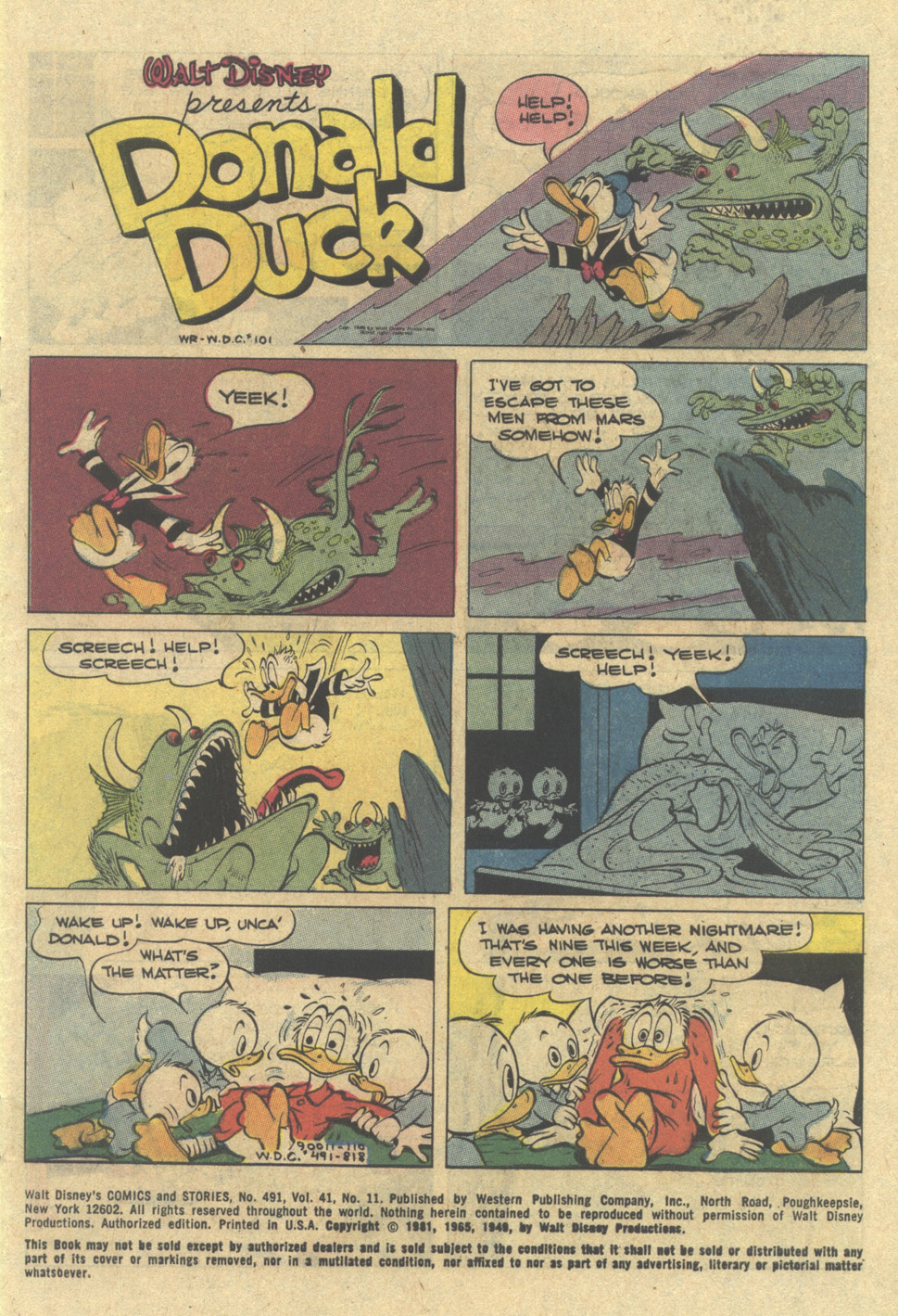 Read online Walt Disney's Comics and Stories comic -  Issue #491 - 2