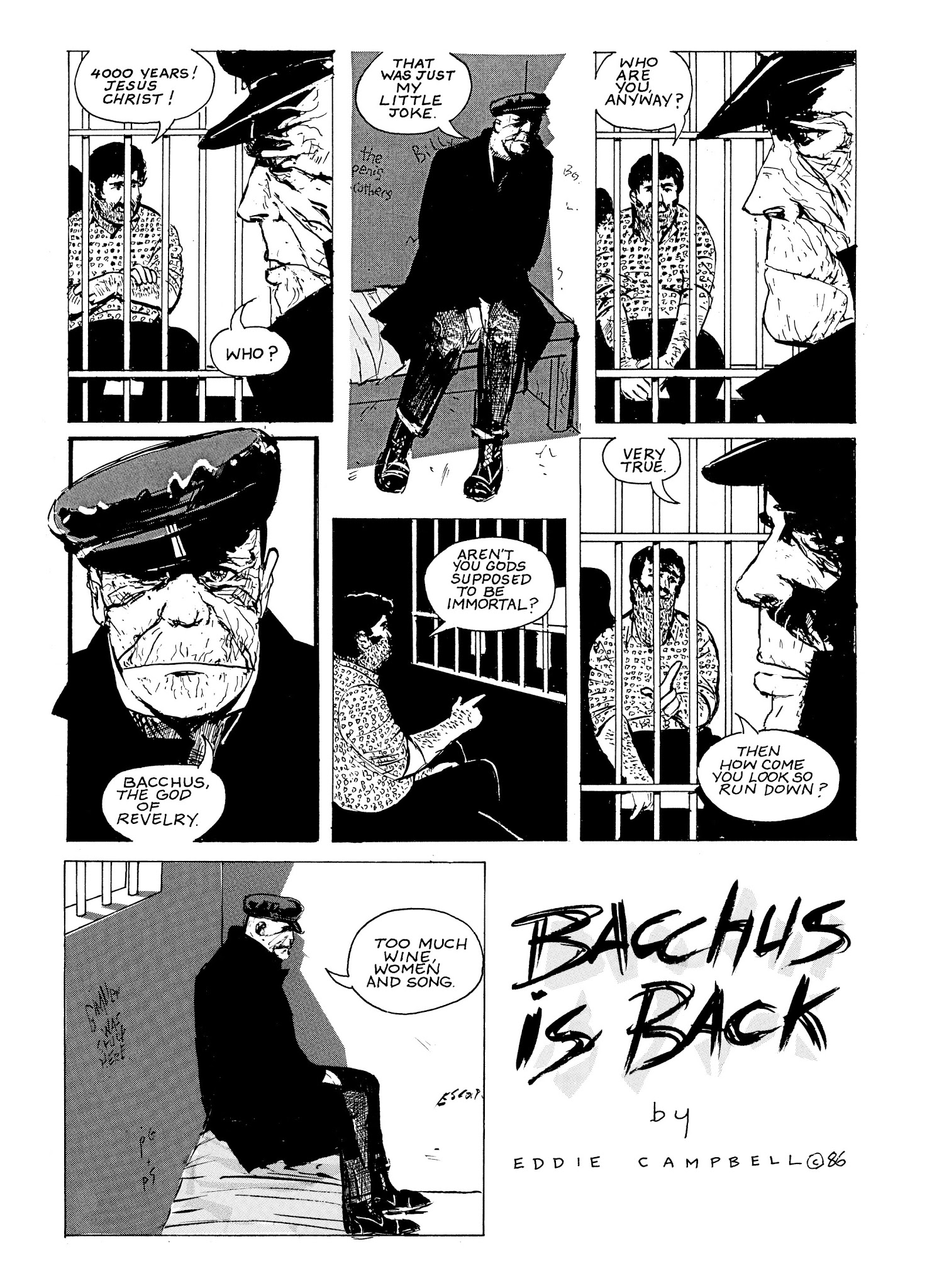 Read online Eddie Campbell's Bacchus comic -  Issue # TPB 1 - 4