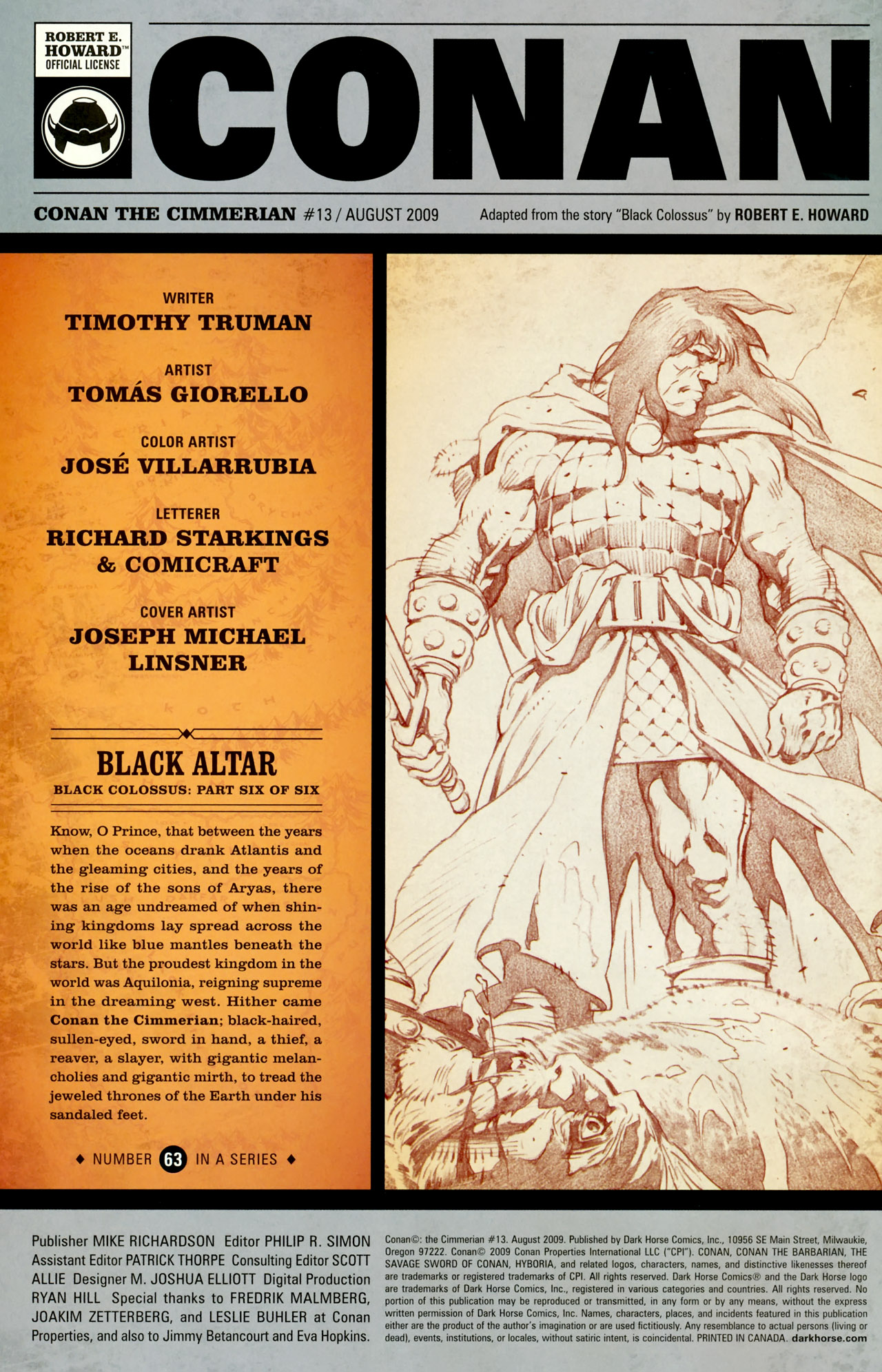 Read online Conan The Cimmerian comic -  Issue #13 - 2