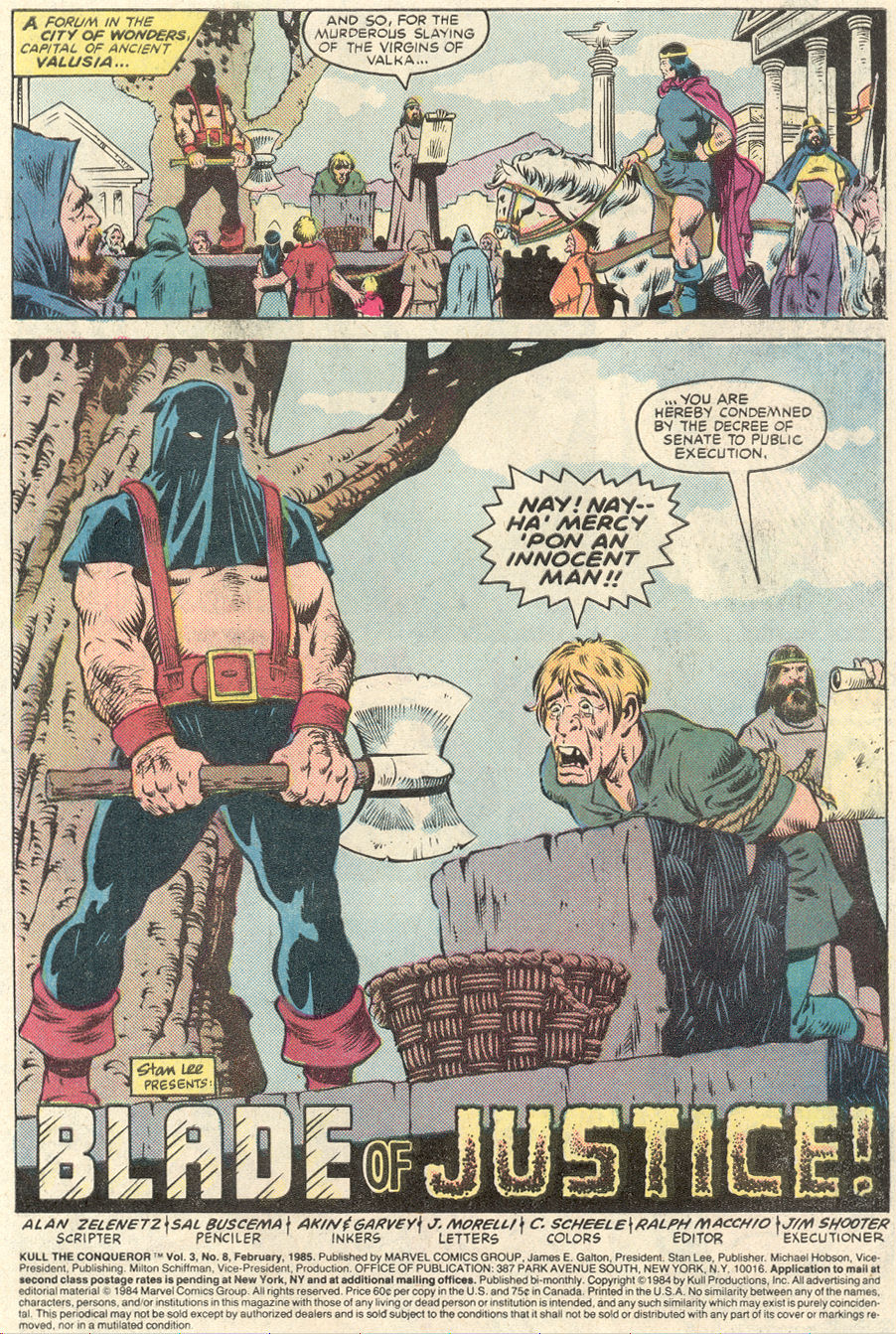Read online Kull The Conqueror (1983) comic -  Issue #8 - 2
