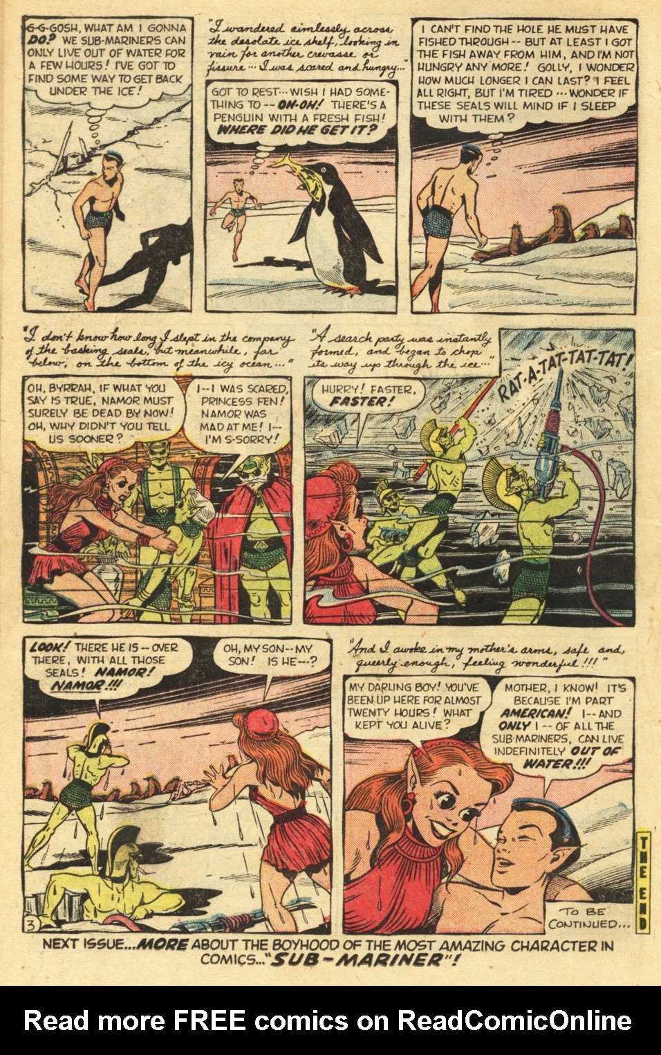 Read online Sub-Mariner Comics comic -  Issue #35 - 14