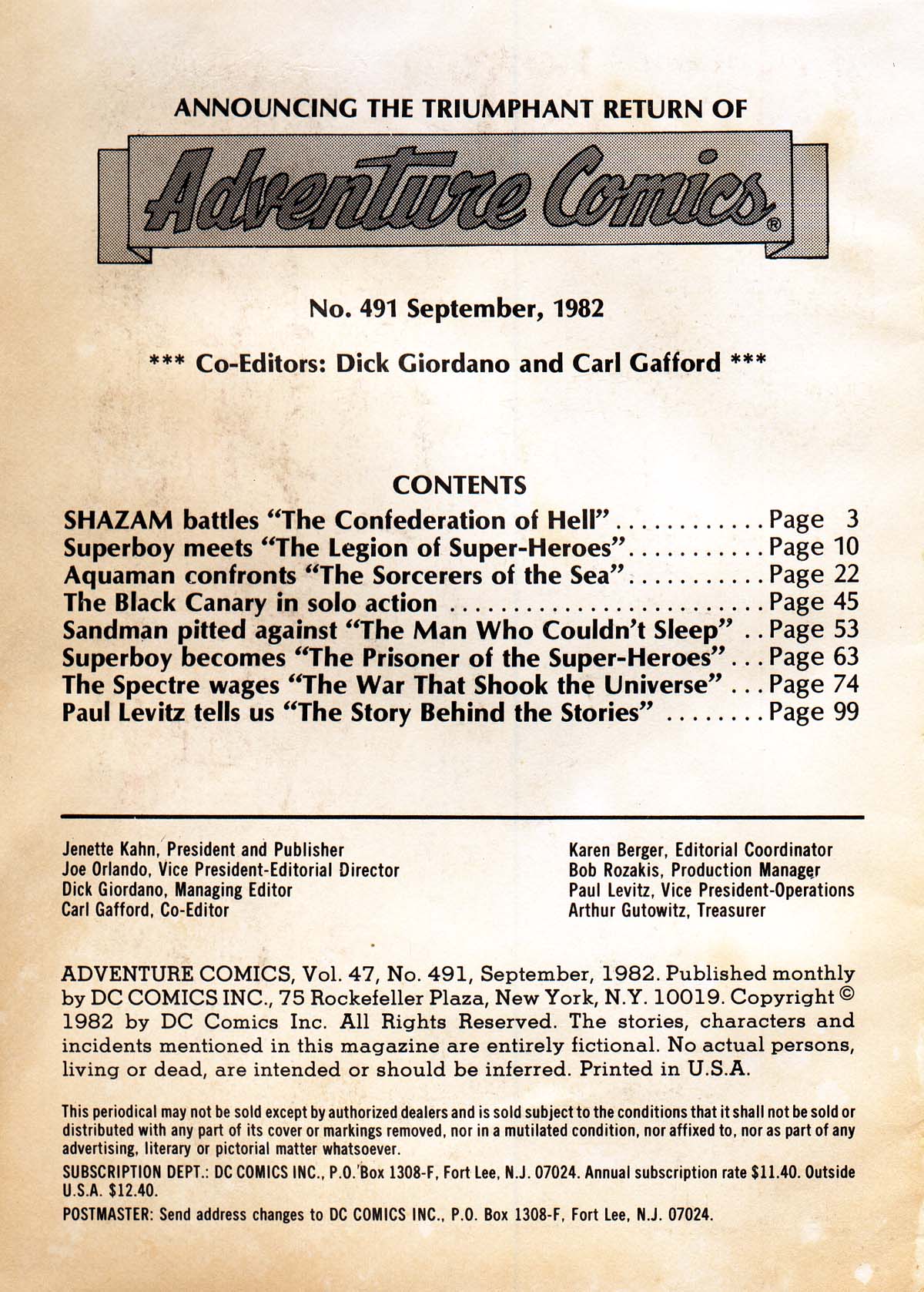 Read online Adventure Comics (1938) comic -  Issue #491 - 2