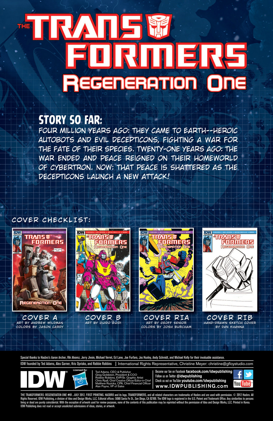 Read online The Transformers: Regeneration One comic -  Issue #81 - 2