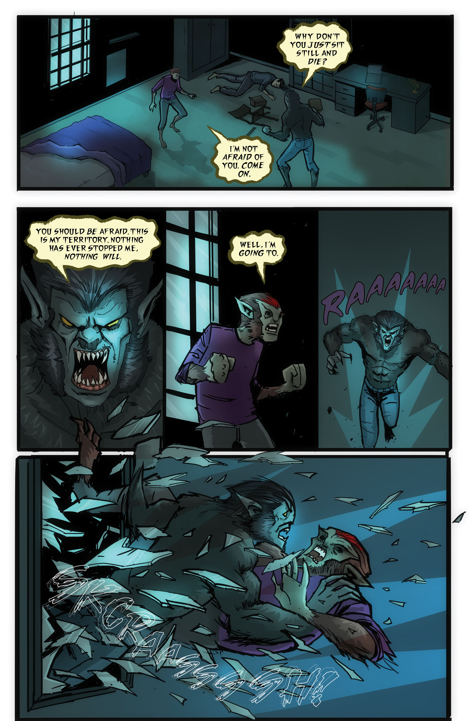 Read online John Carpenter Presents Storm Kids: Monica Bleue: A Werewolf Story comic -  Issue #5 - 6