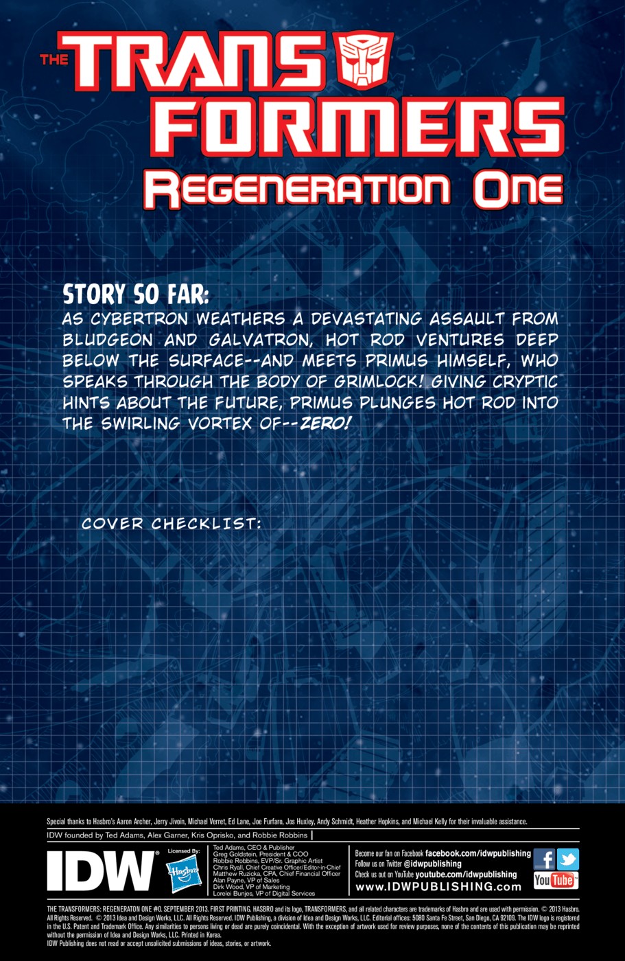 The Transformers: Regeneration One Issue #0 #1 - English 3