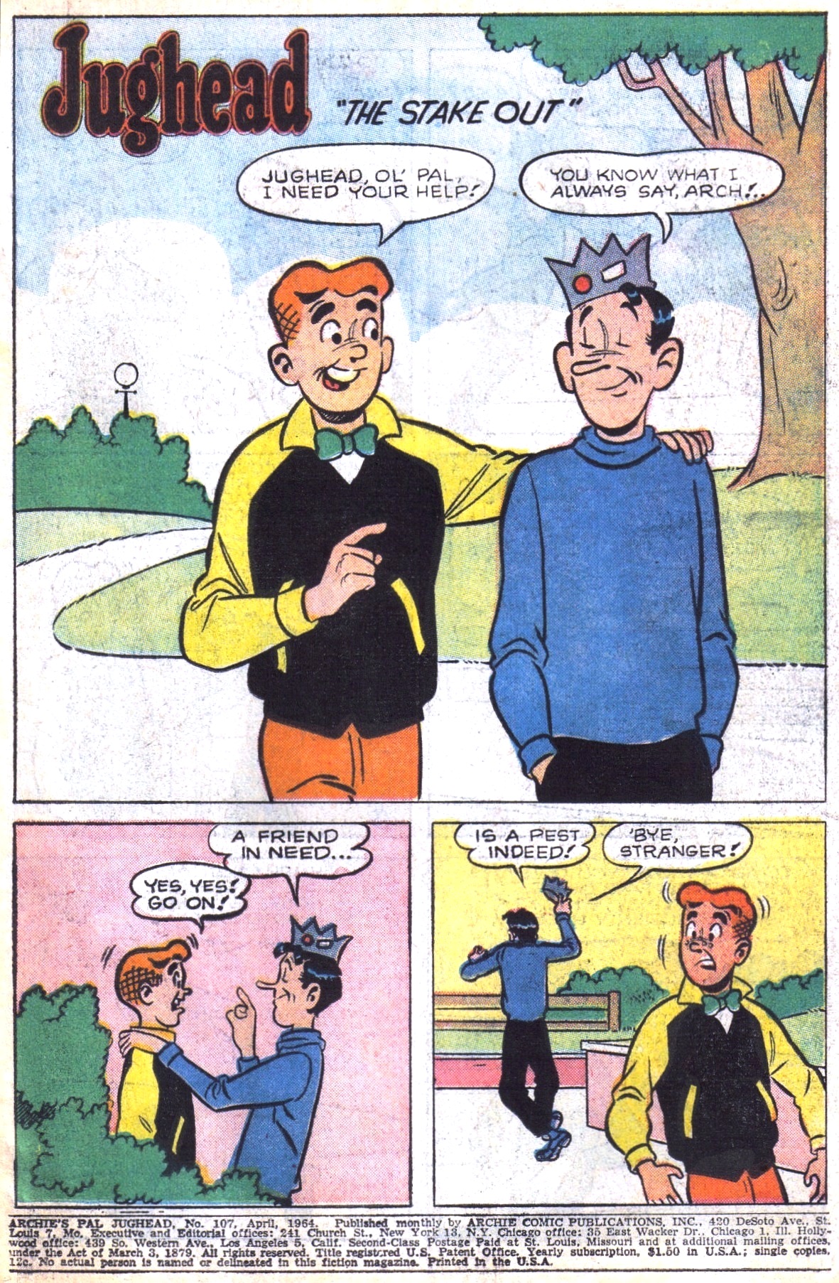 Read online Archie's Pal Jughead comic -  Issue #107 - 3