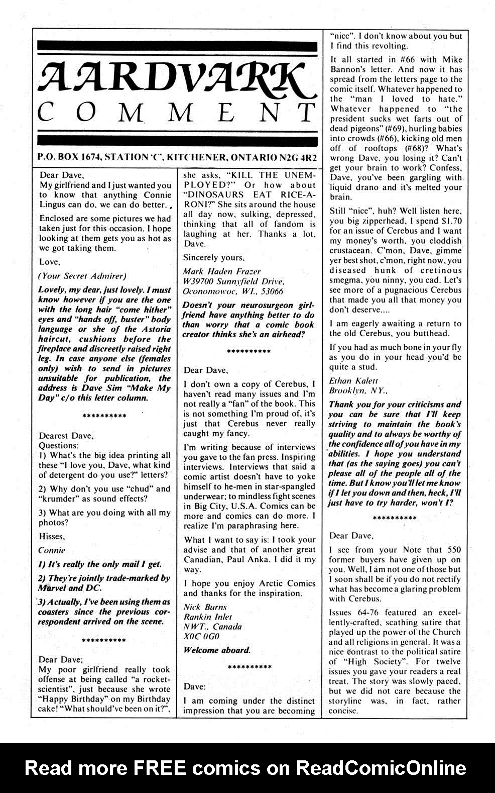 Cerebus Issue #86 #86 - English 23