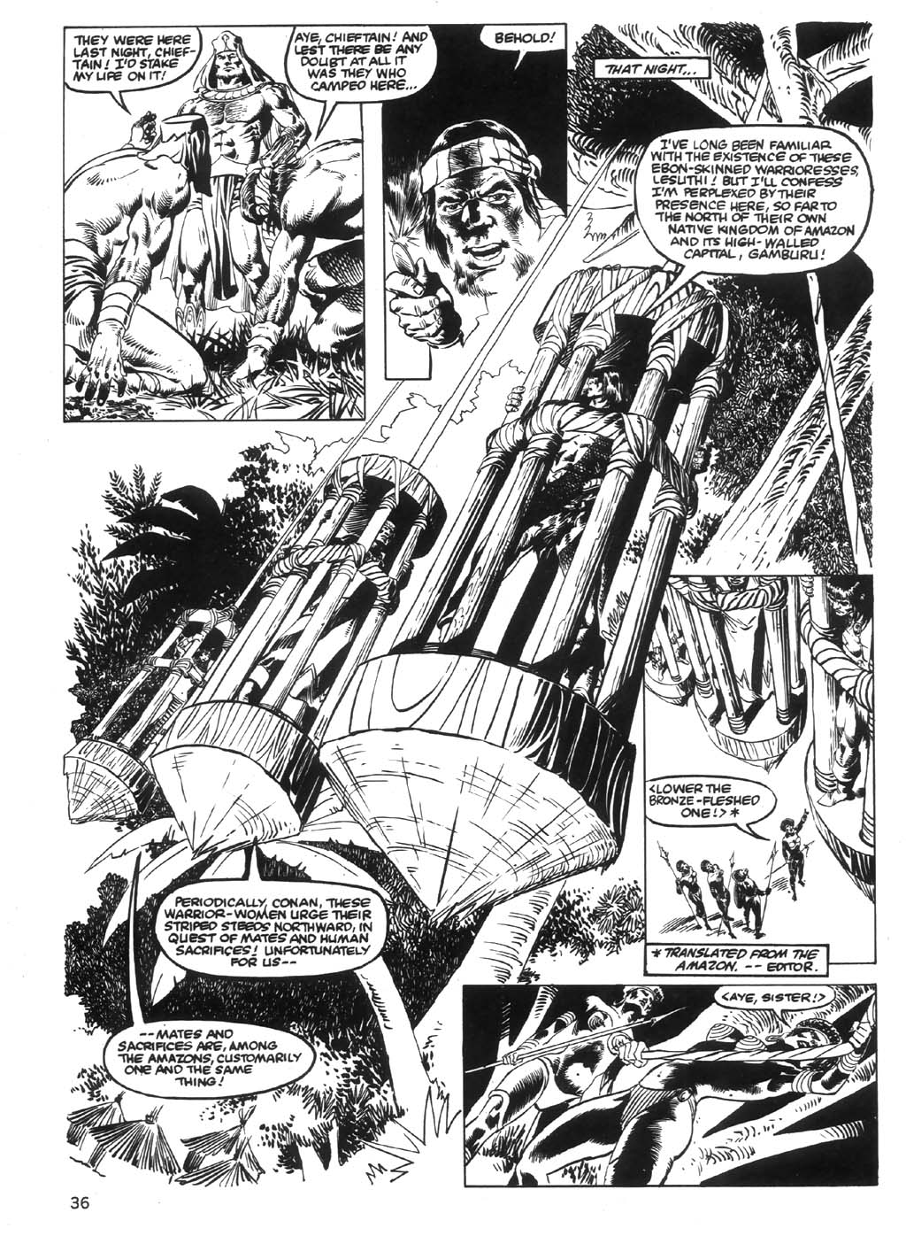 Read online The Savage Sword Of Conan comic -  Issue #97 - 36