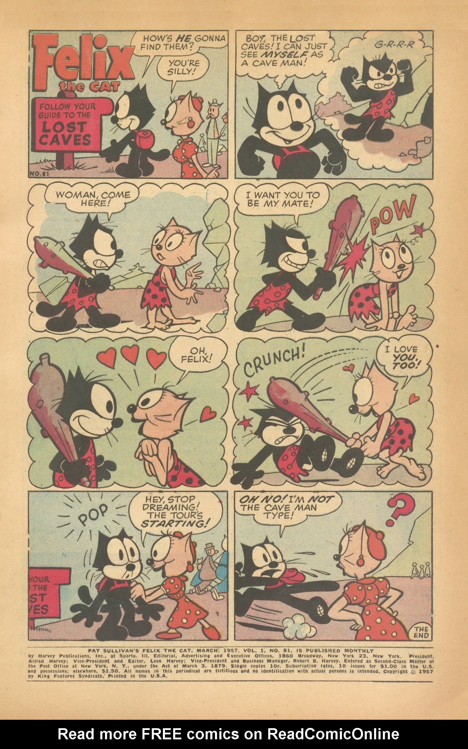 Read online Felix the Cat (1955) comic -  Issue #81 - 3