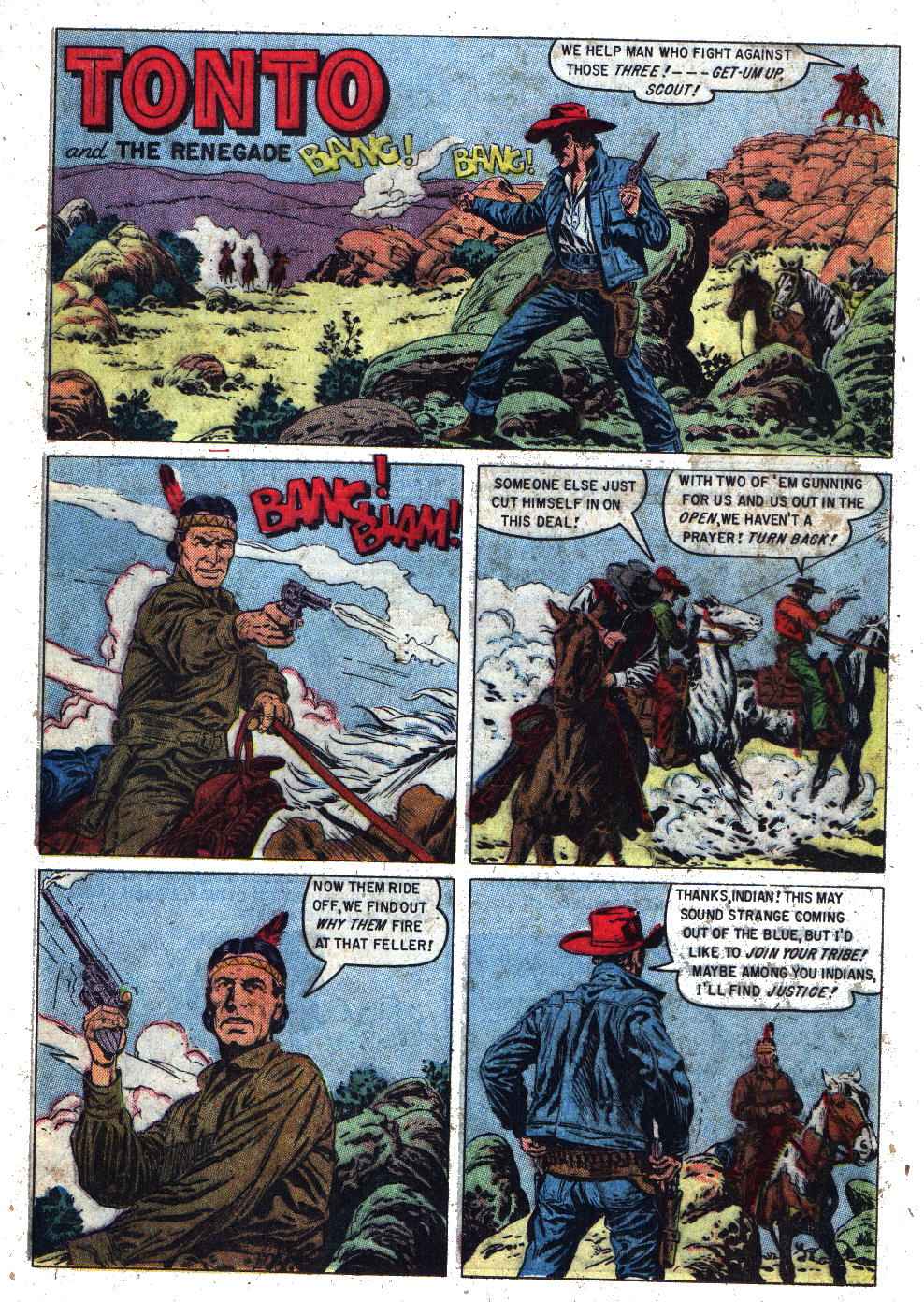 Read online Lone Ranger's Companion Tonto comic -  Issue #23 - 25