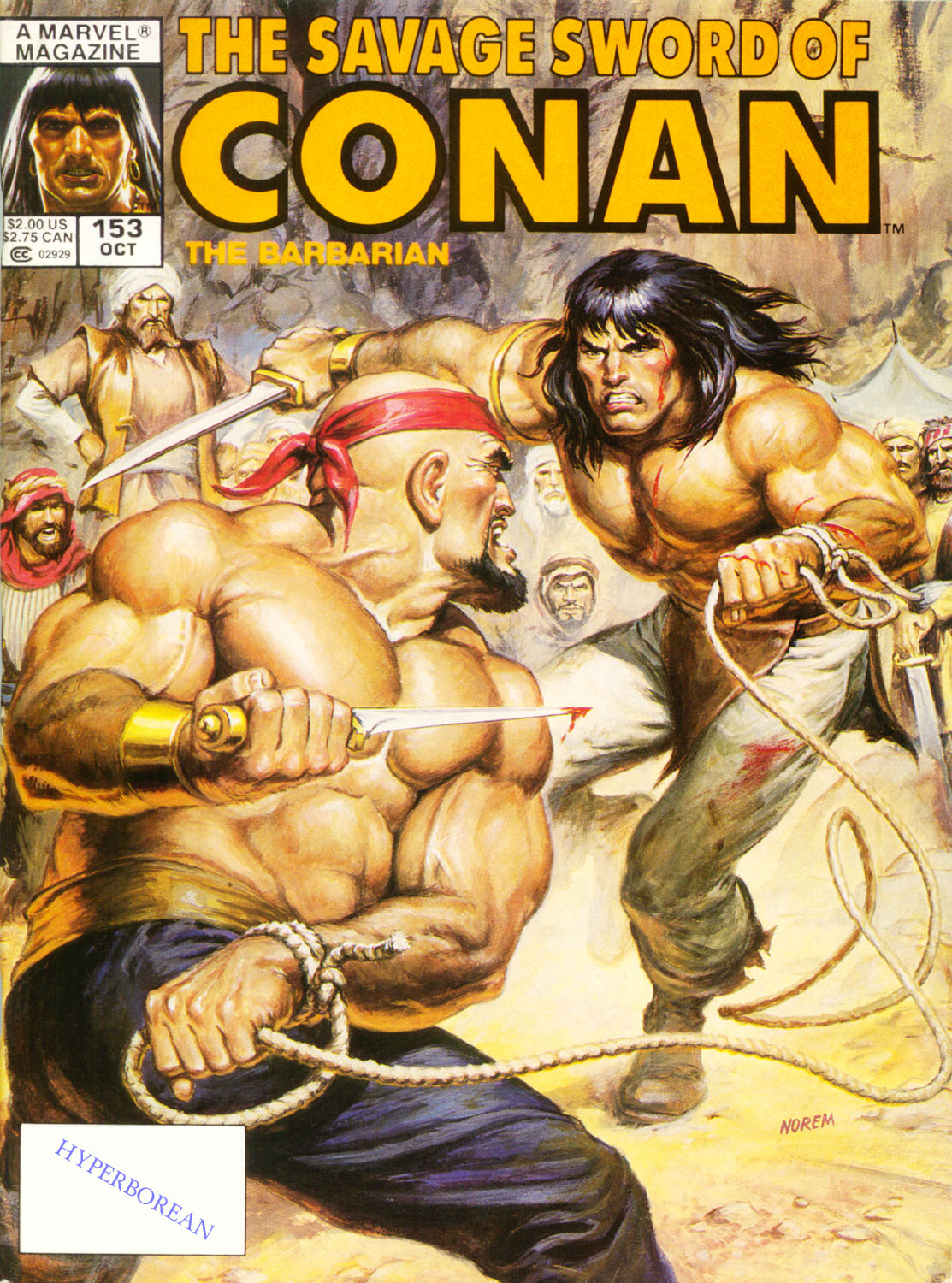 Read online The Savage Sword Of Conan comic -  Issue #153 - 1