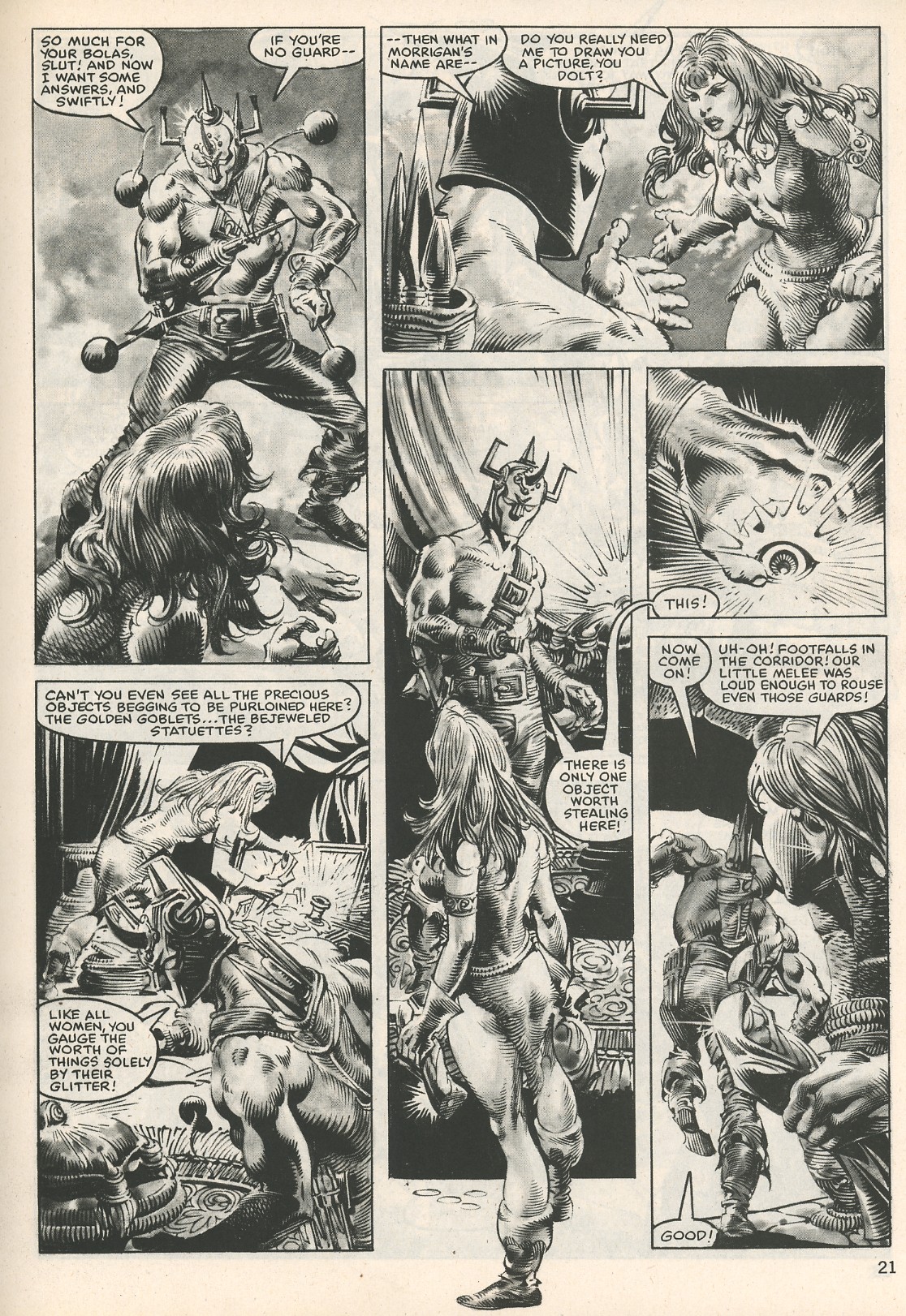 Read online The Savage Sword Of Conan comic -  Issue #107 - 21