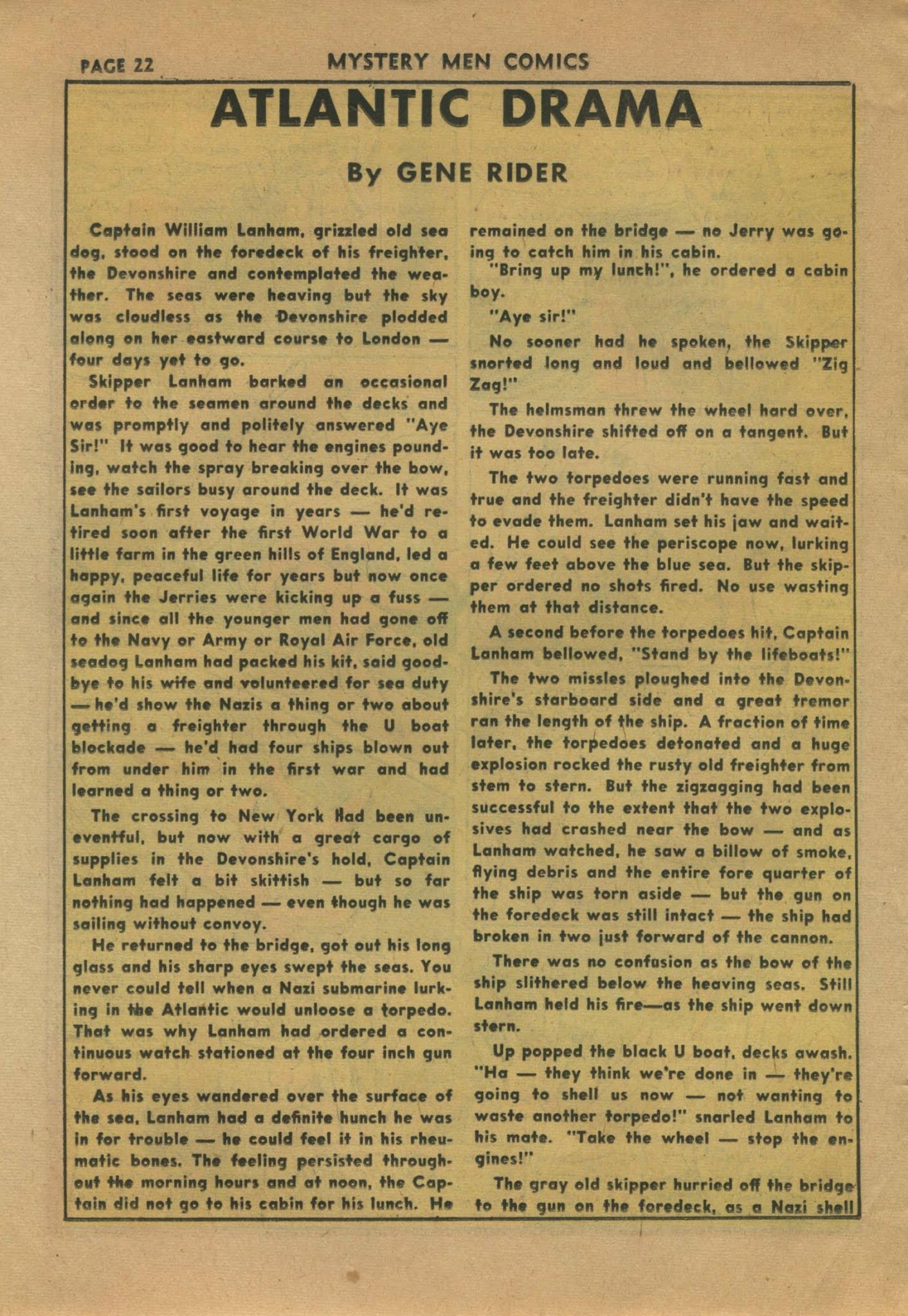 Read online Mystery Men Comics comic -  Issue #31 - 24