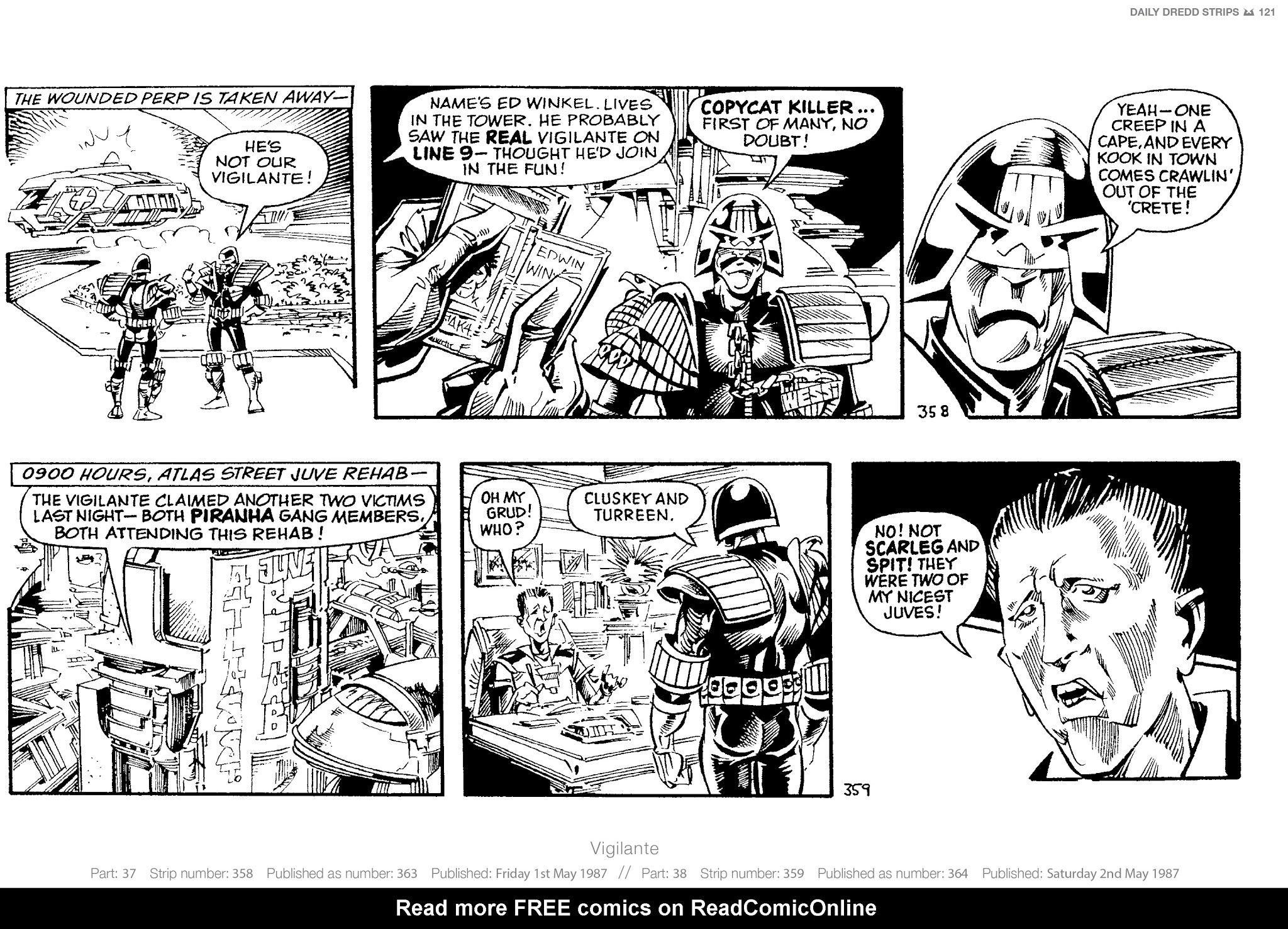 Read online Judge Dredd: The Daily Dredds comic -  Issue # TPB 2 - 124