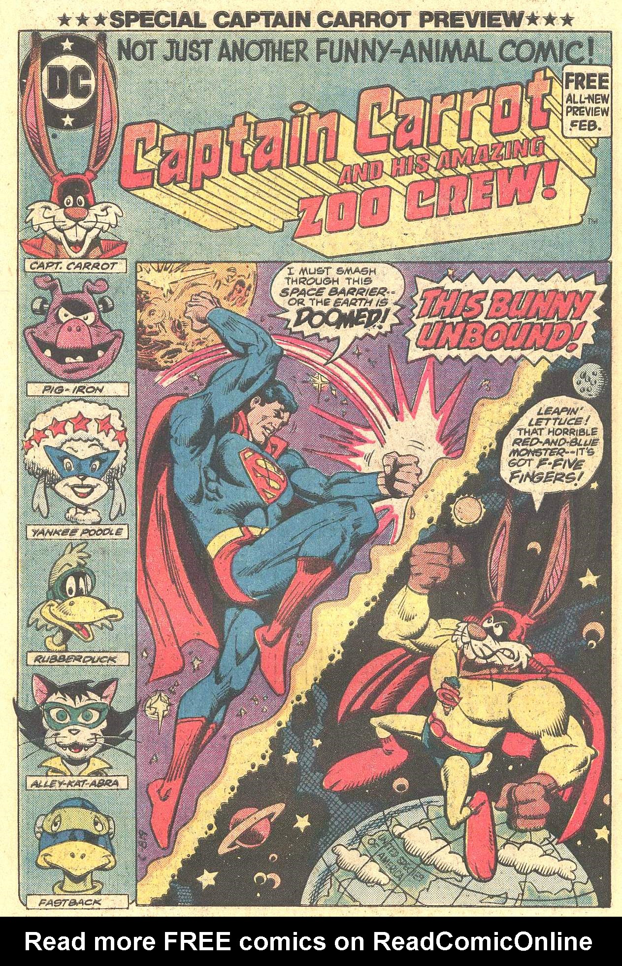 Read online Captain Carrot and His Amazing Zoo Crew! comic -  Issue #0 - 1