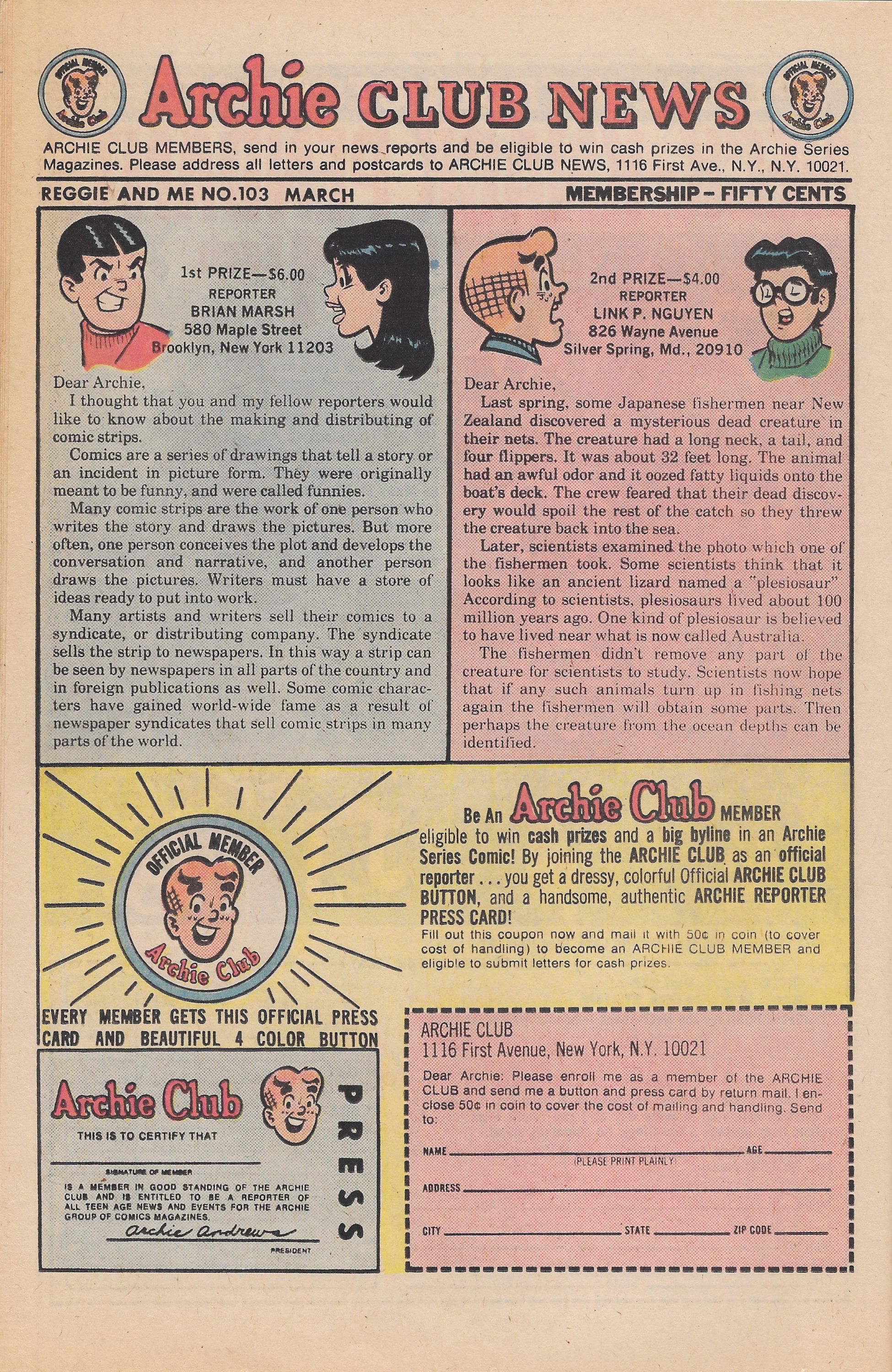 Read online Reggie and Me (1966) comic -  Issue #103 - 26