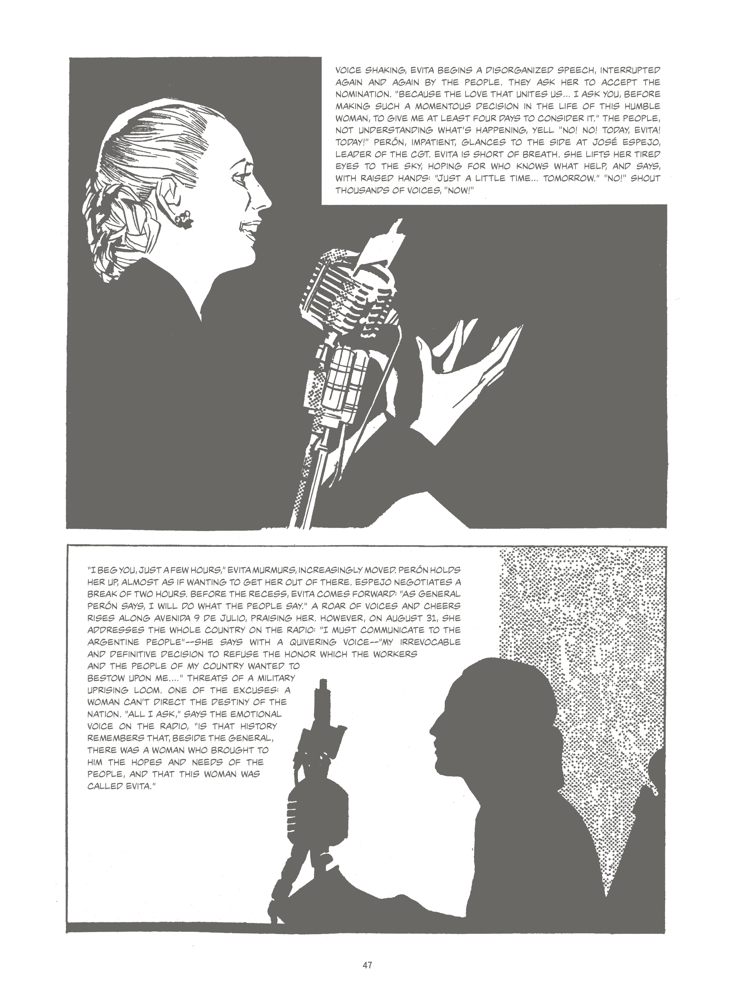 Read online Evita, the Life and Work of Eva Perón comic -  Issue # TPB - 52