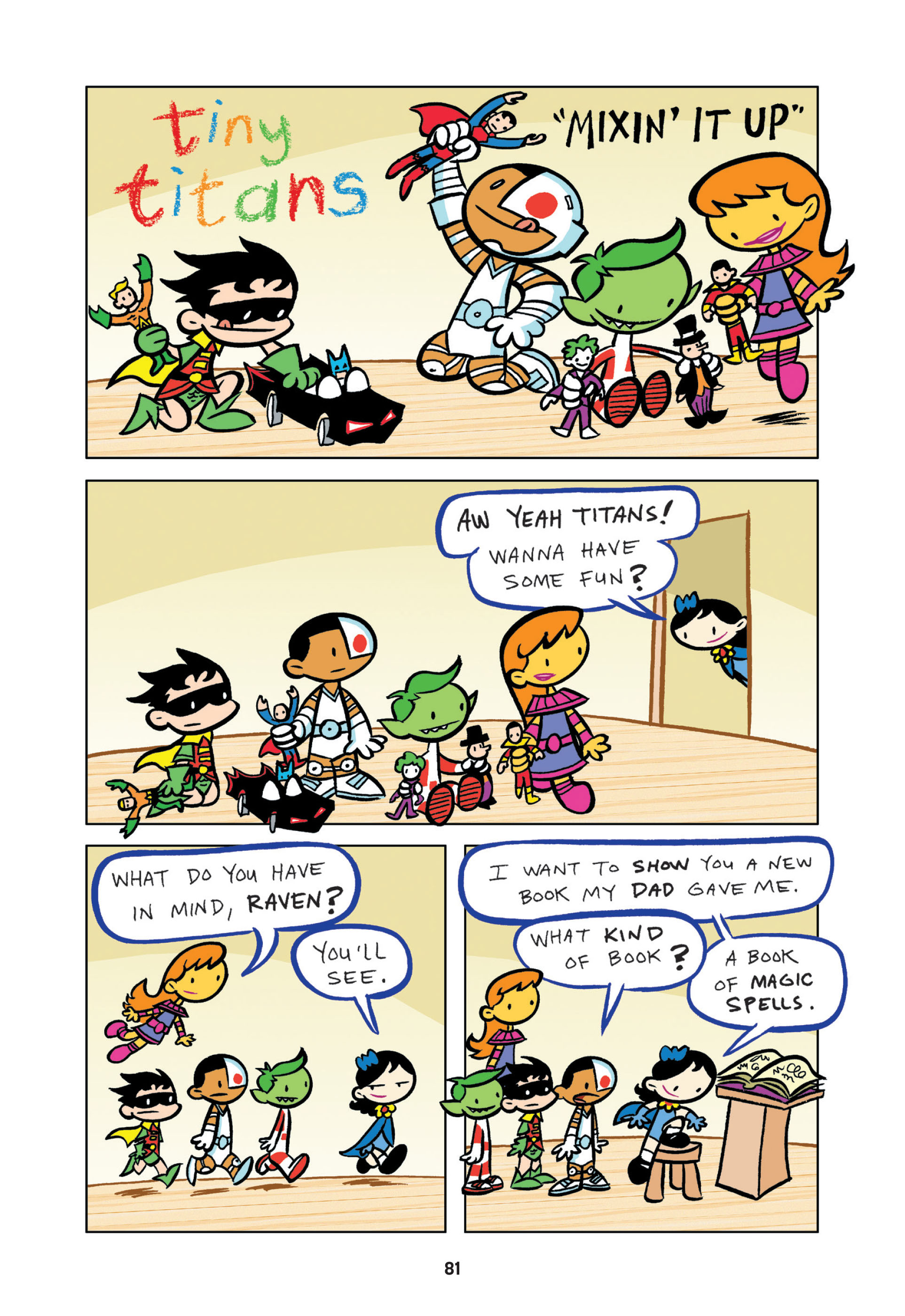 Read online Tiny Titans: Beast Boy & Raven comic -  Issue # TPB - 81