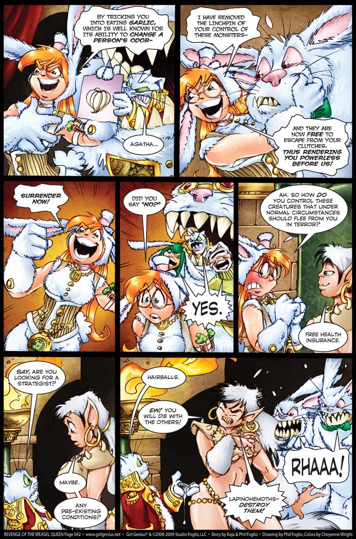 Read online Girl Genius (2002) comic -  Issue #9 - 139