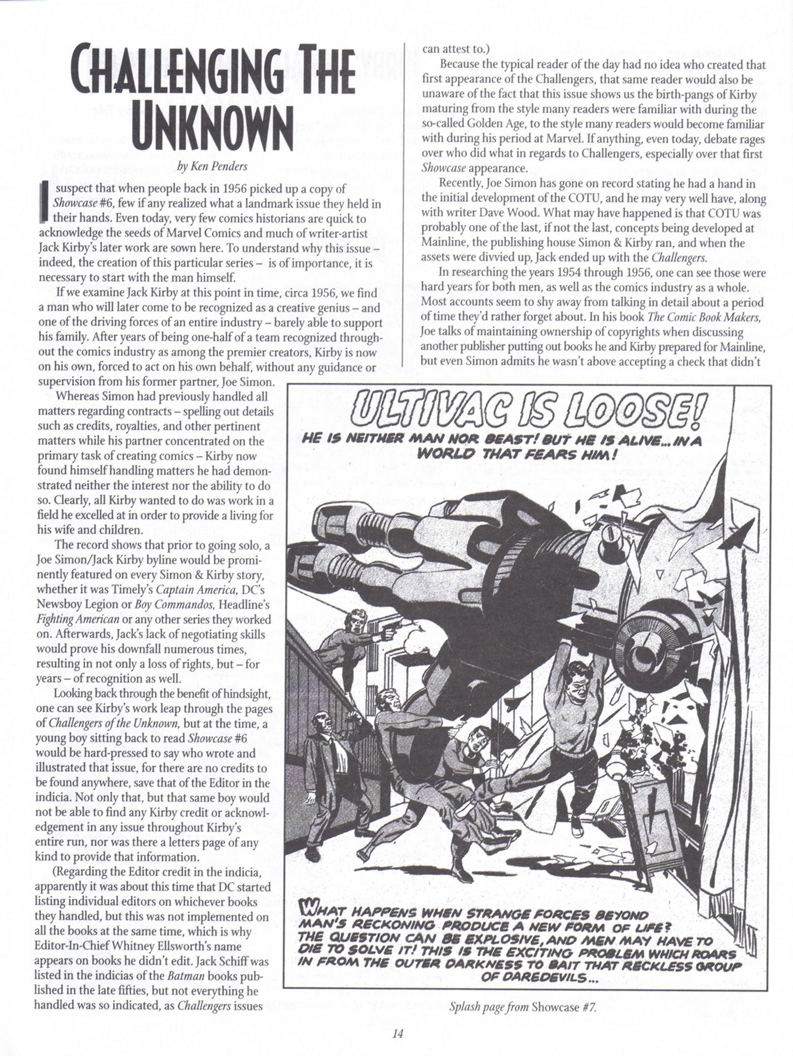 Read online The Jack Kirby Collector comic -  Issue #17 - 14