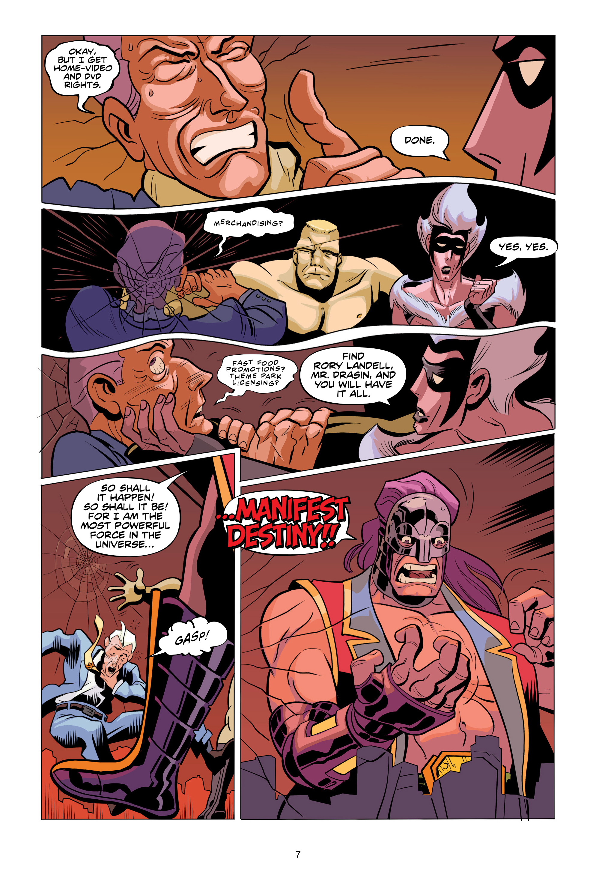 Read online Invasion from Planet Wrestletopia comic -  Issue #3 - 7