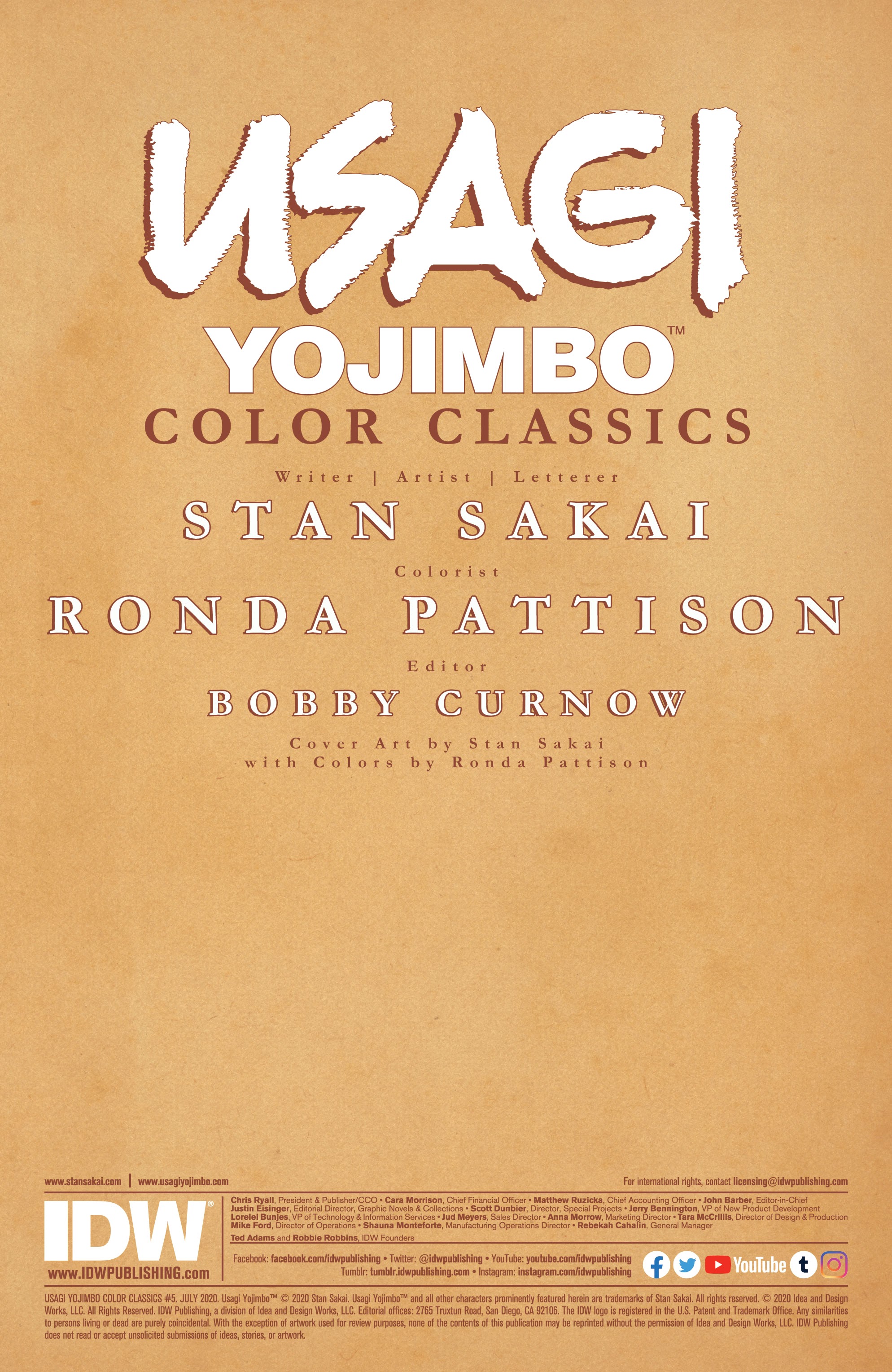 Read online Usagi Yojimbo Color Classics comic -  Issue #5 - 2