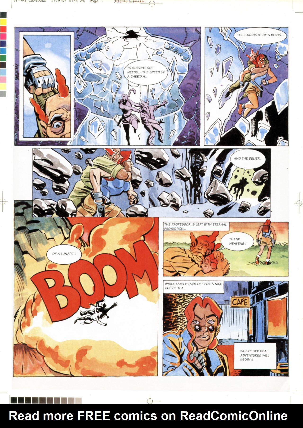 Read online Tomb Raider Comic Debuts in Mean Machines SEGA comic -  Issue # Full - 9