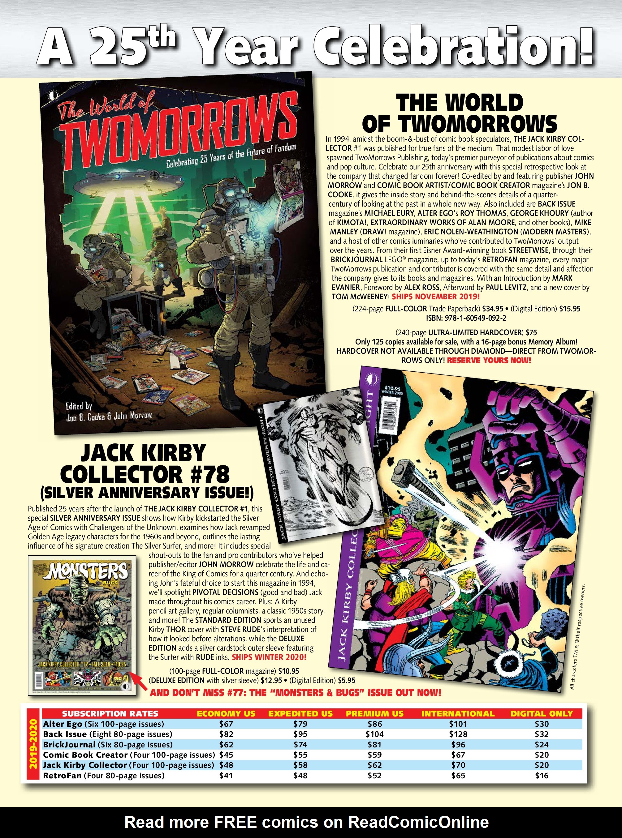 Read online The Jack Kirby Collector comic -  Issue #77 - 99