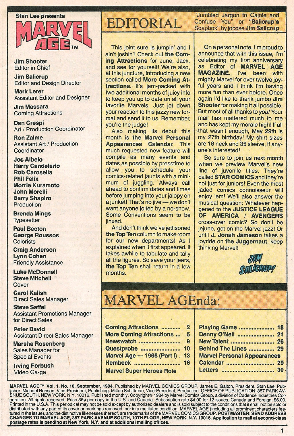 Read online Marvel Age comic -  Issue #18 - 3