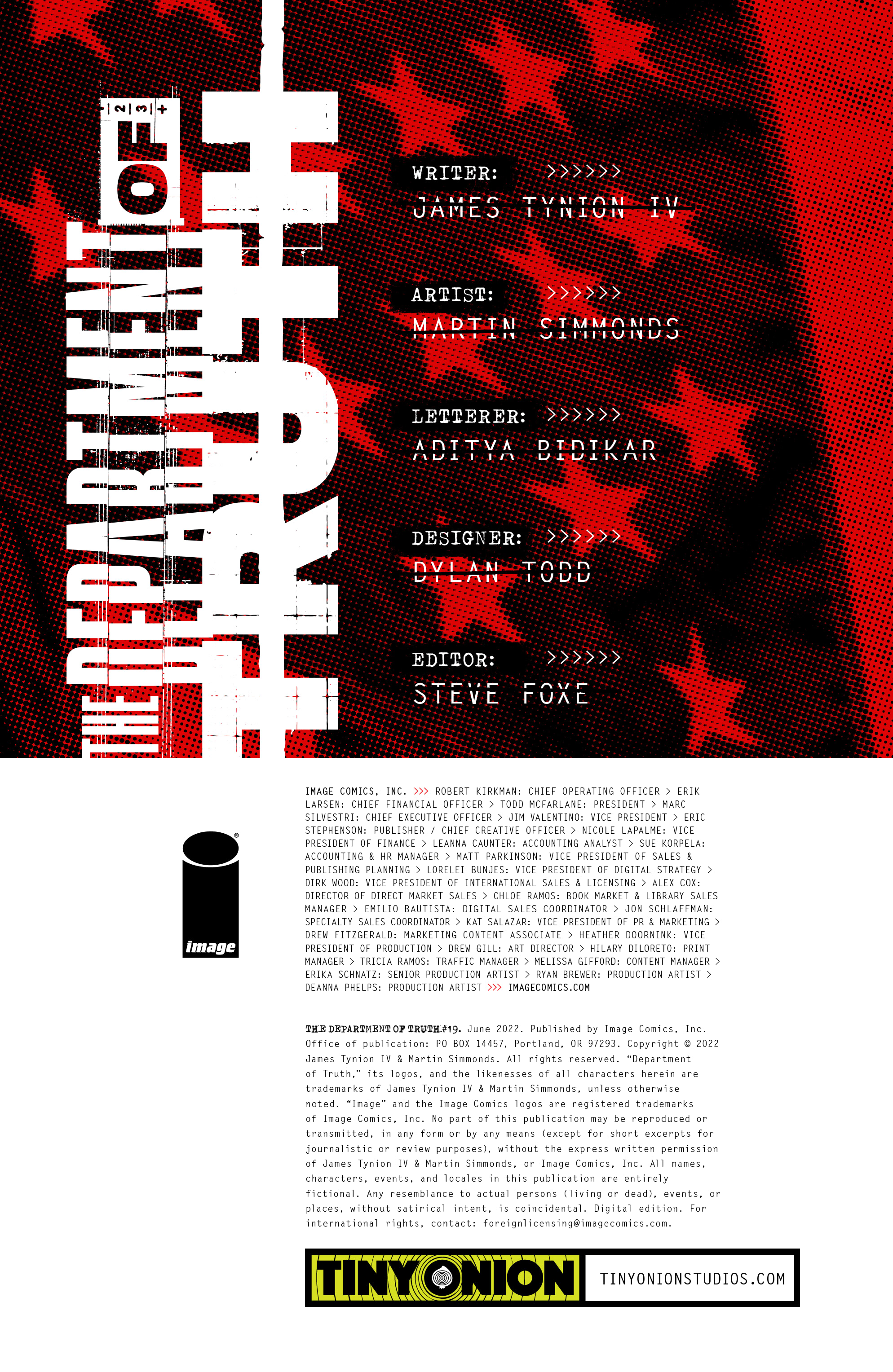 Read online The Department of Truth comic -  Issue #19 - 2