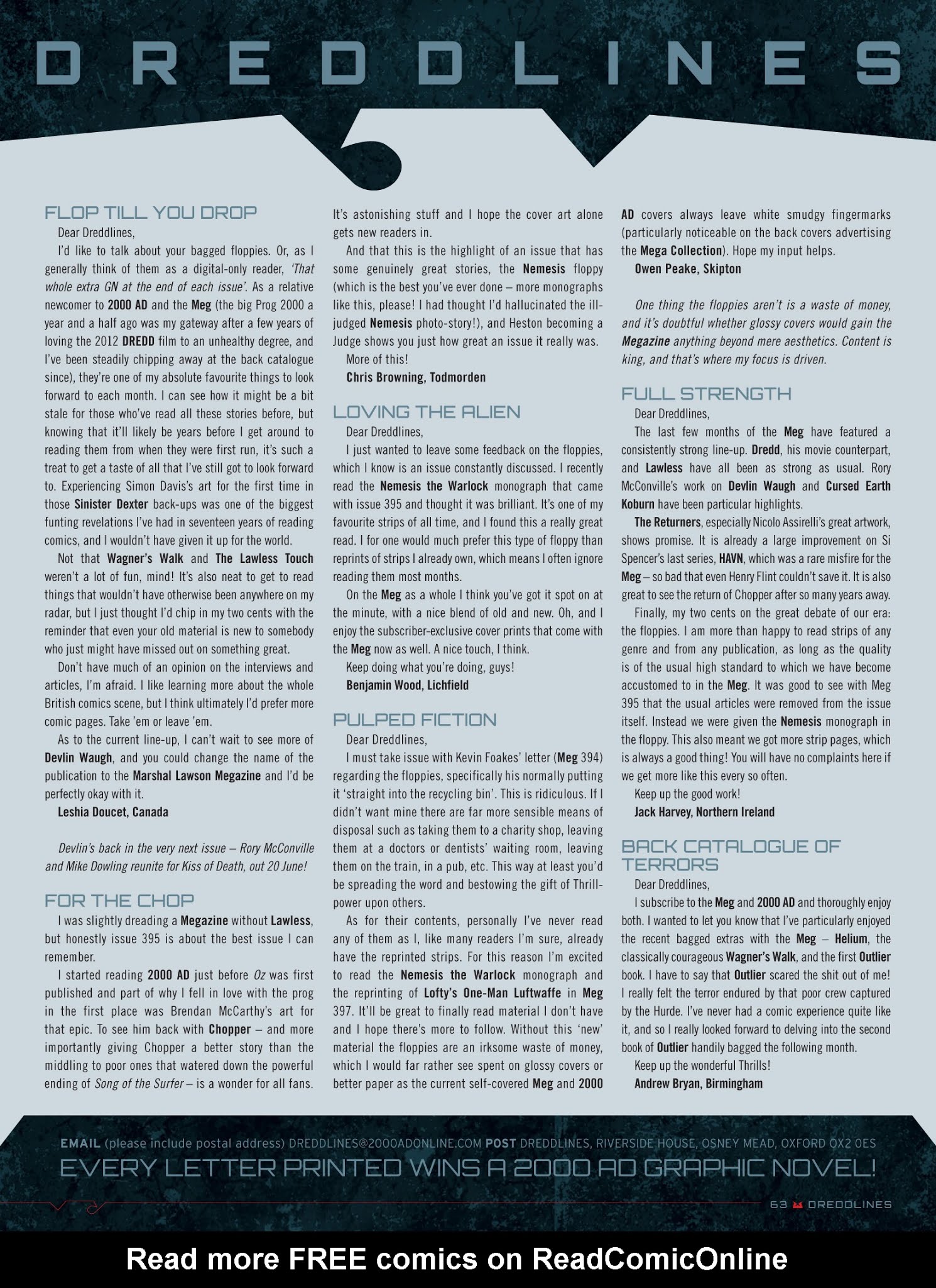 Read online Judge Dredd Megazine (Vol. 5) comic -  Issue #396 - 63