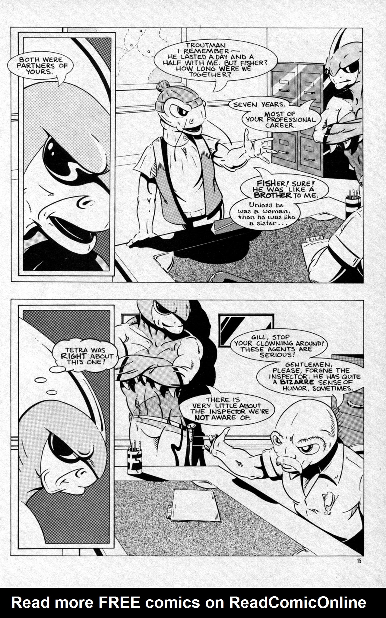 Read online The Fish Police comic -  Issue #7 - 17